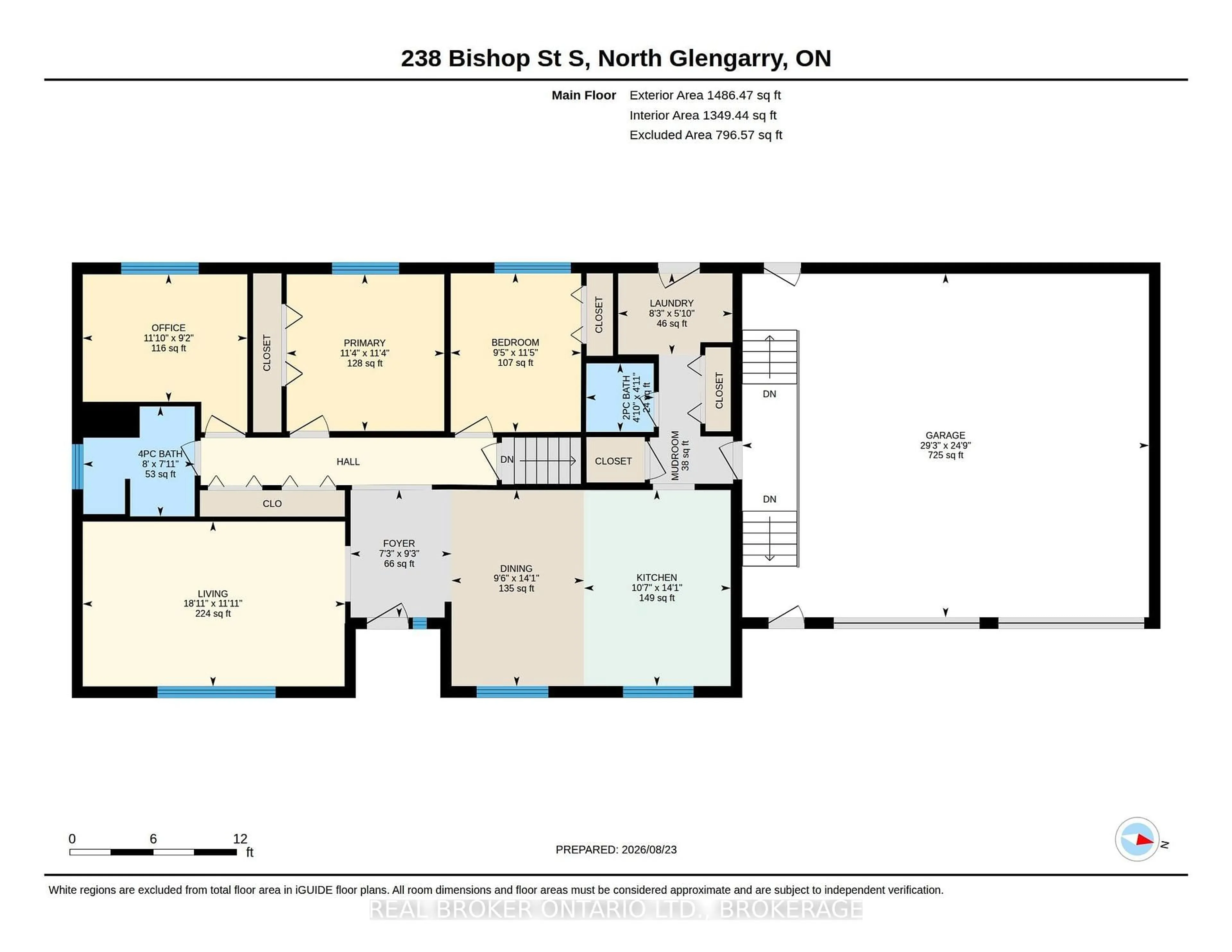 Floor plan for 238 Bishop St, North Glengarry Ontario K0C 1A0