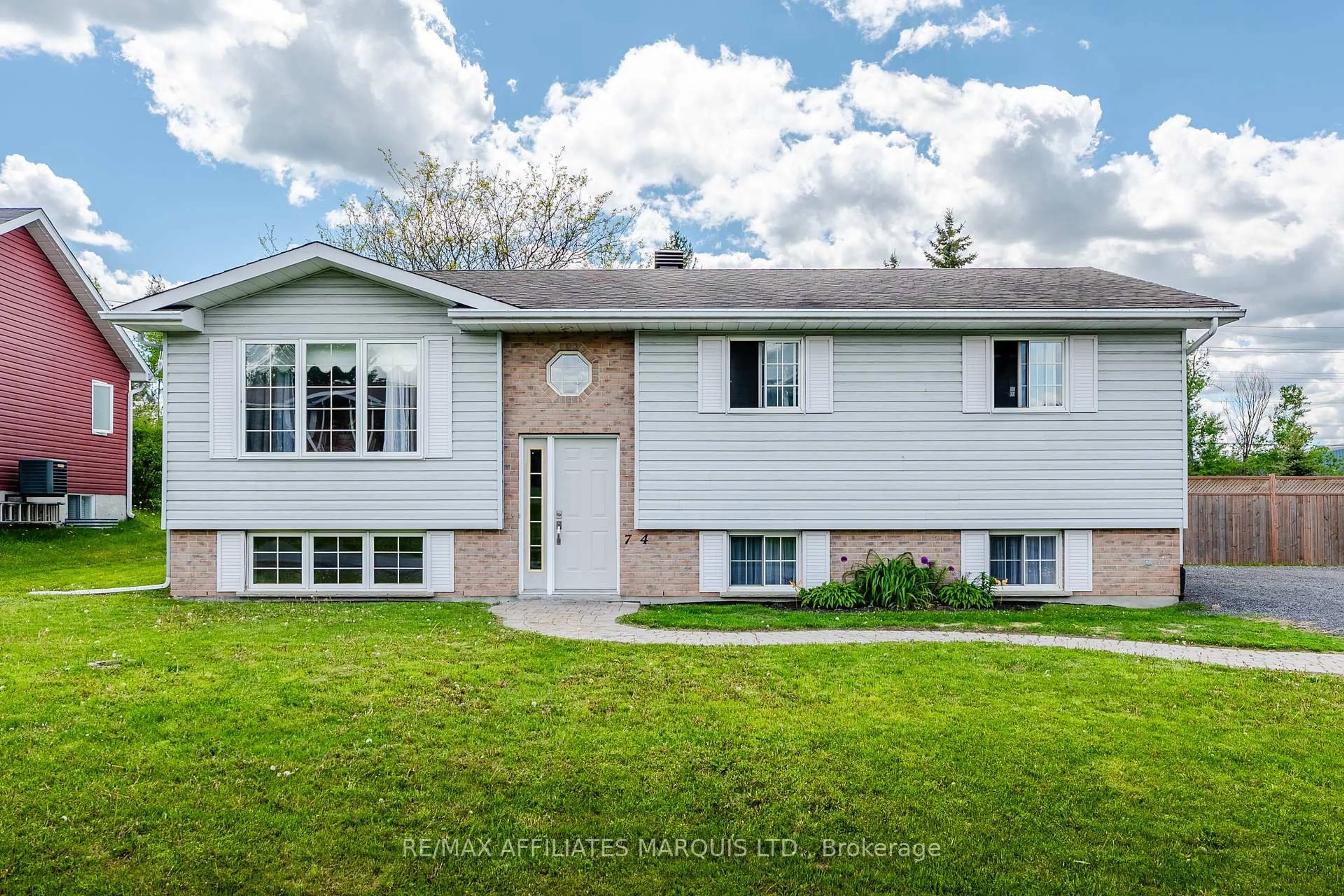 Home with vinyl exterior material, street for 74 Columbia Ave, South Stormont Ontario K0C 1P0