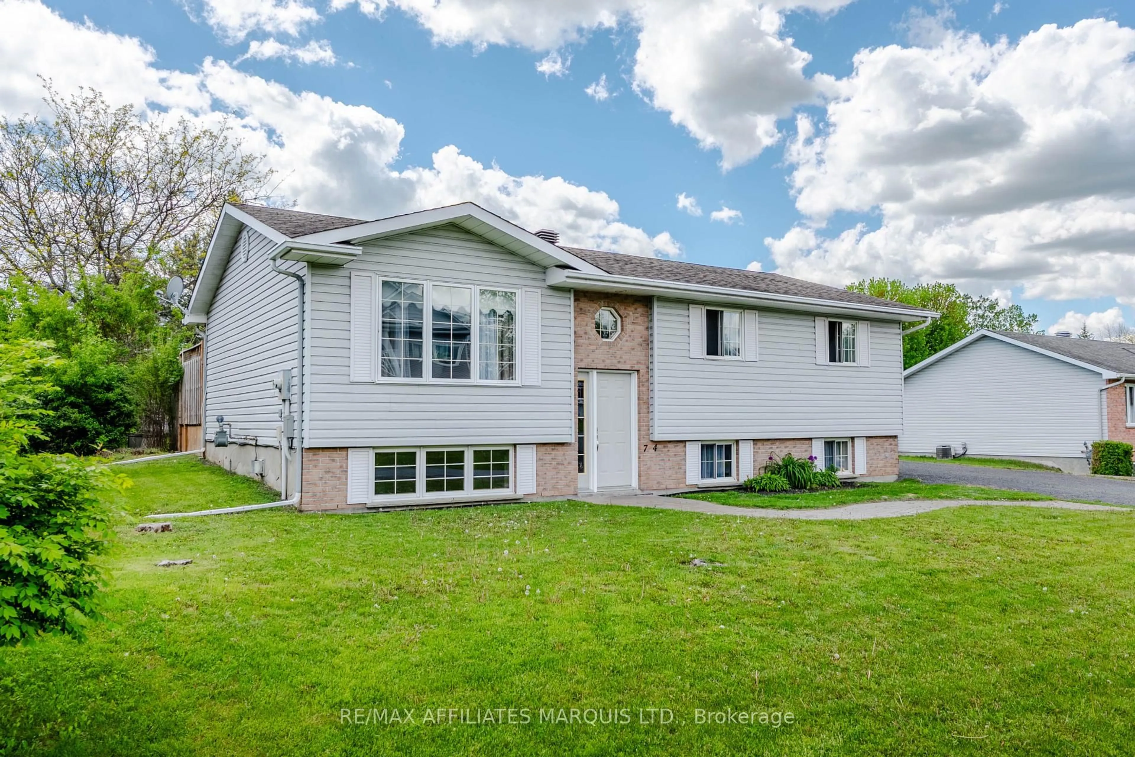 Home with vinyl exterior material, street for 74 Columbia Ave, South Stormont Ontario K0C 1P0