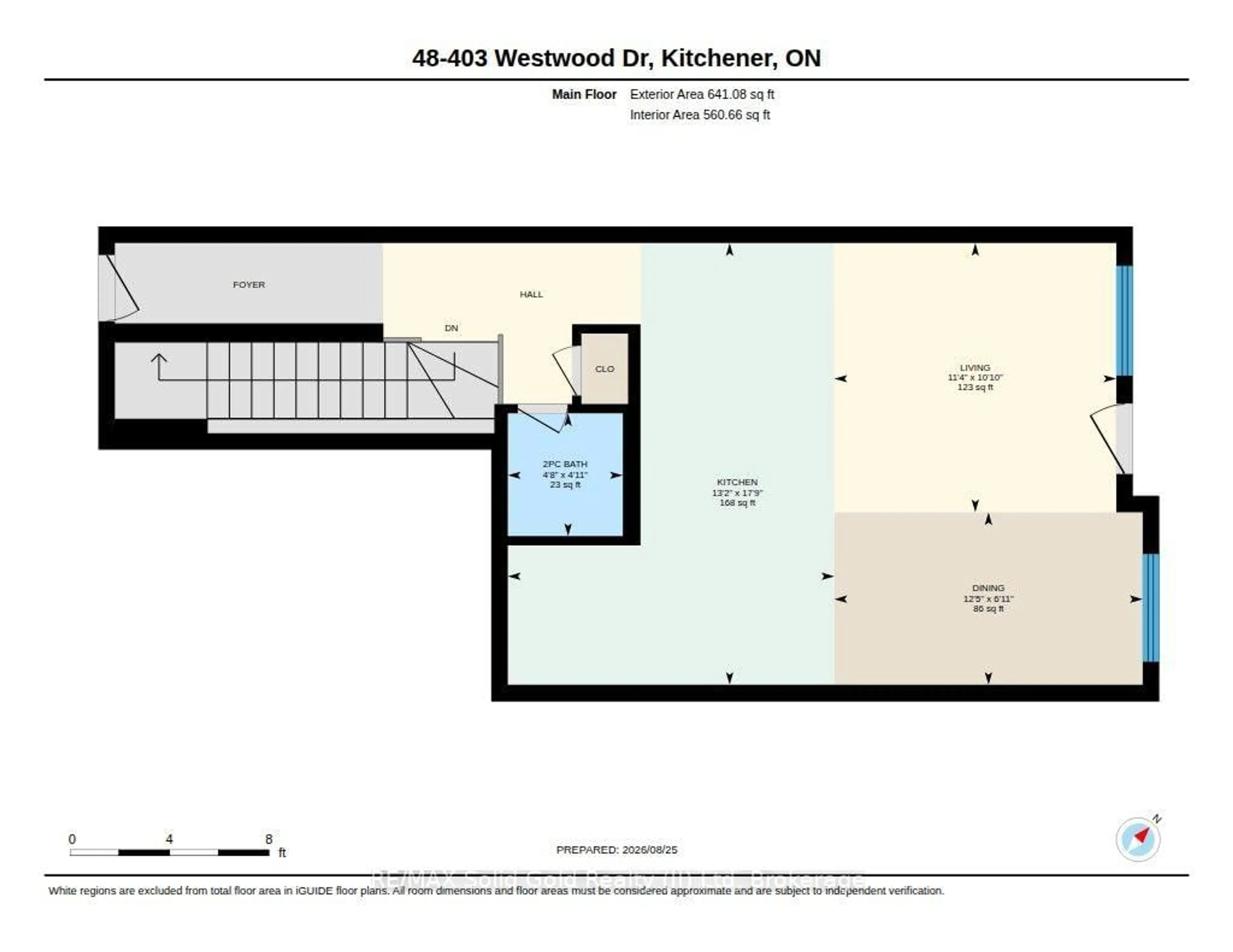 Floor plan for 403 Westwood Dr #48, Kitchener Ontario N2M 0B5