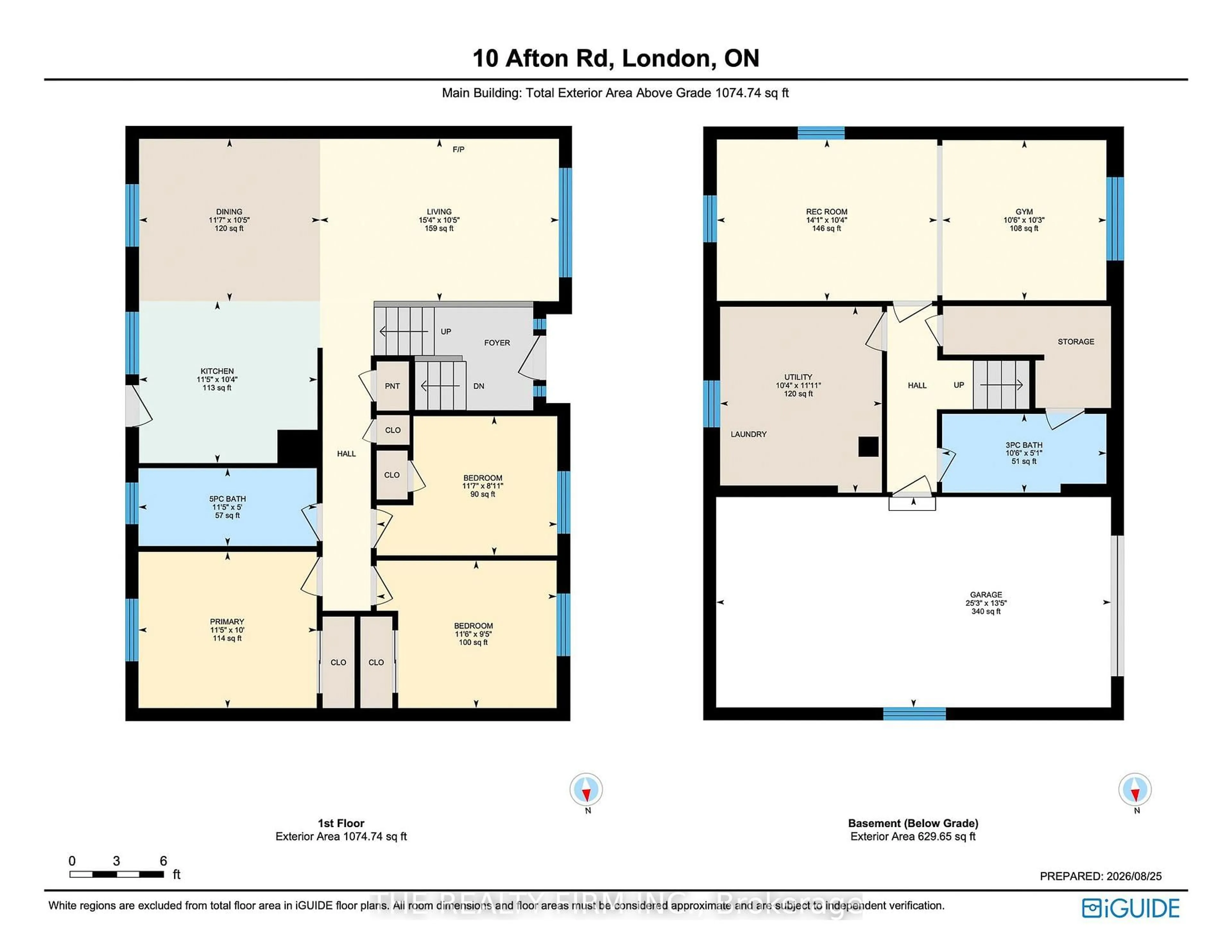 Floor plan for 10 Afton Rd, London South Ontario N5Z 3Z7