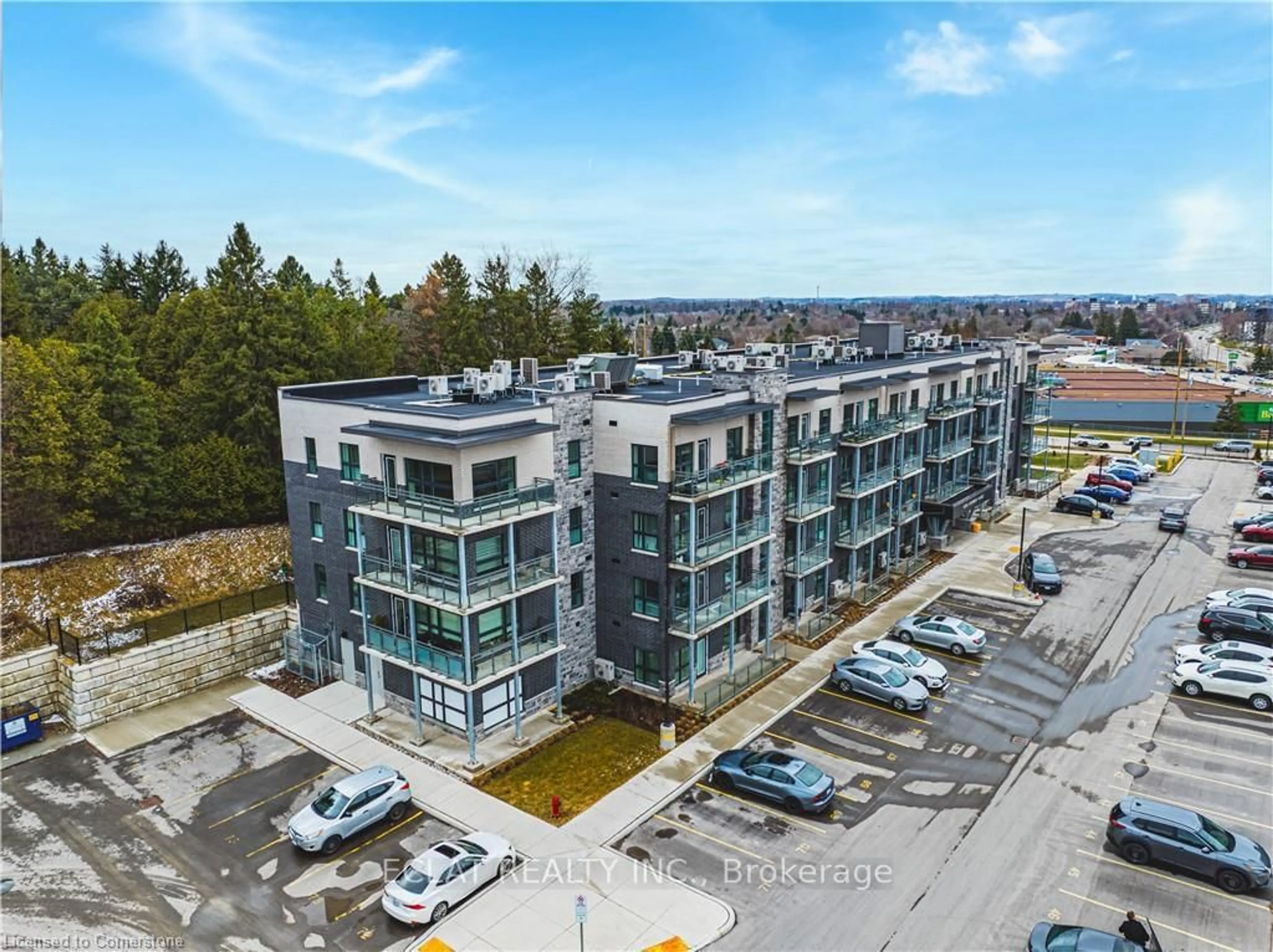A pic from outside/outdoor area/front of a property/back of a property/a pic from drone, unknown for 1101 Lackner Pl #312, Kitchener Ontario N2A 0L3
