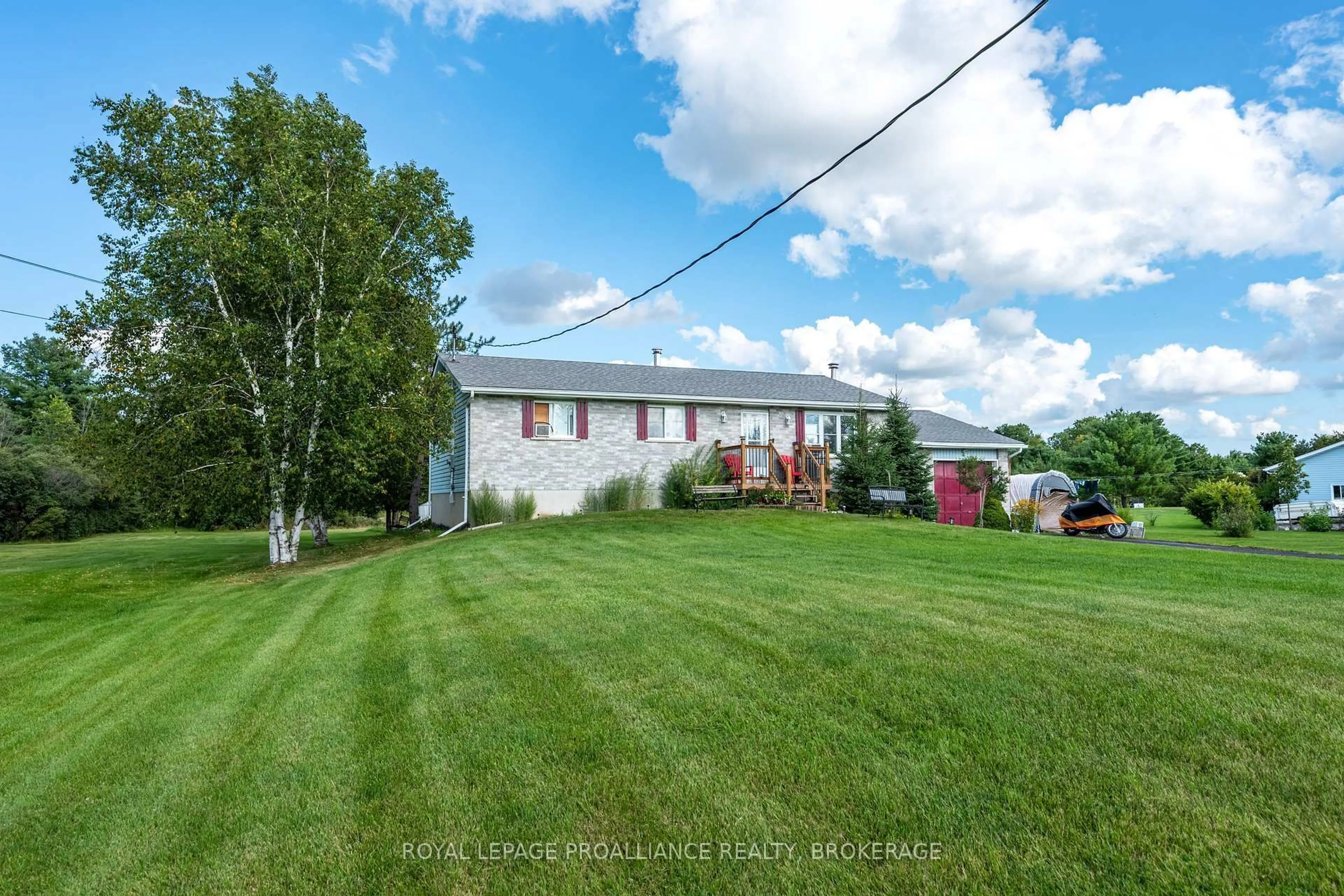 A pic from outside/outdoor area/front of a property/back of a property/a pic from drone, unknown for 96 Colebrook Rd, Yarker Ontario K0K 3N0
