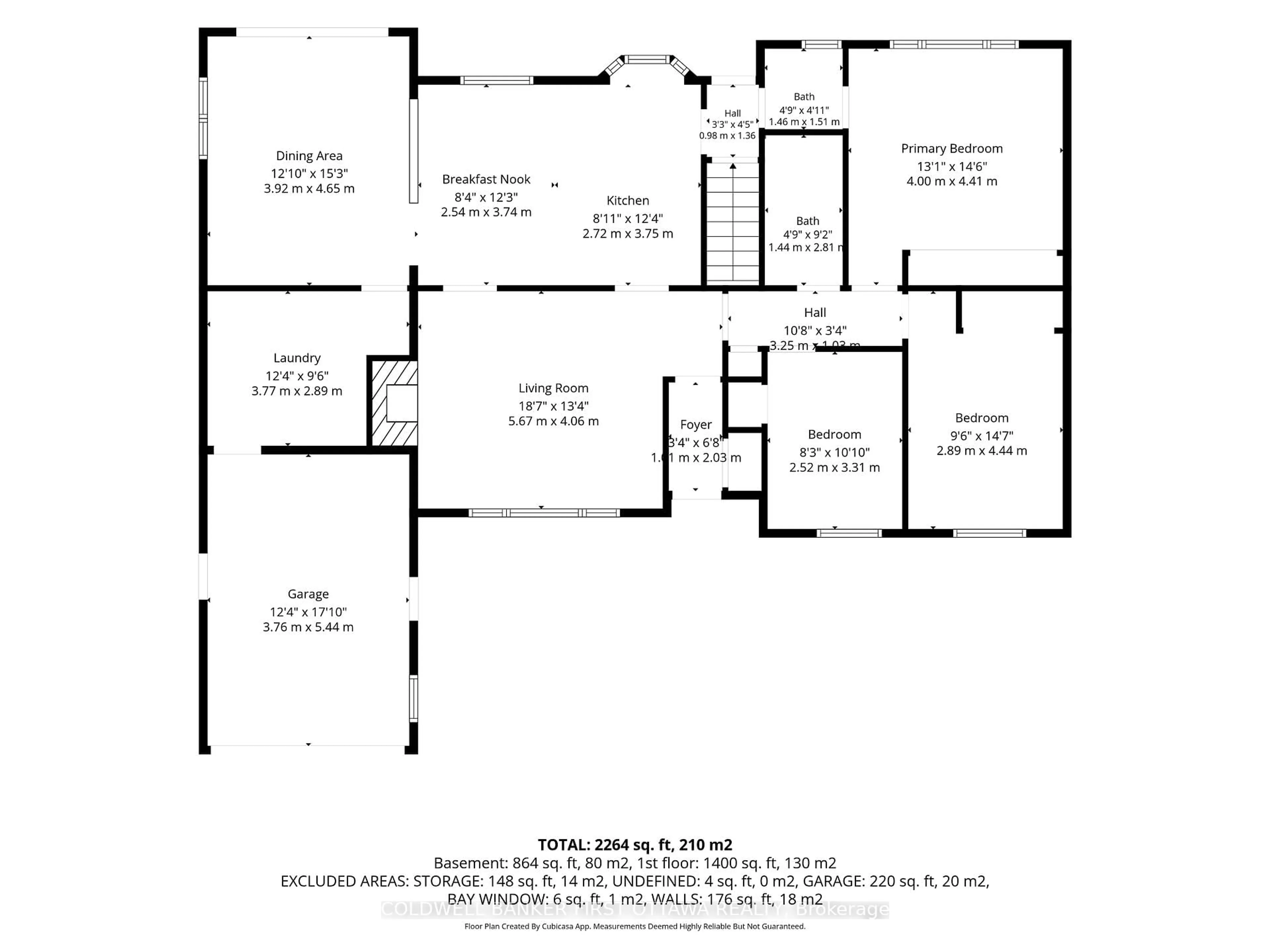 Floor plan for 12 Bradgate Dr, Ottawa Ontario K2G 0R6