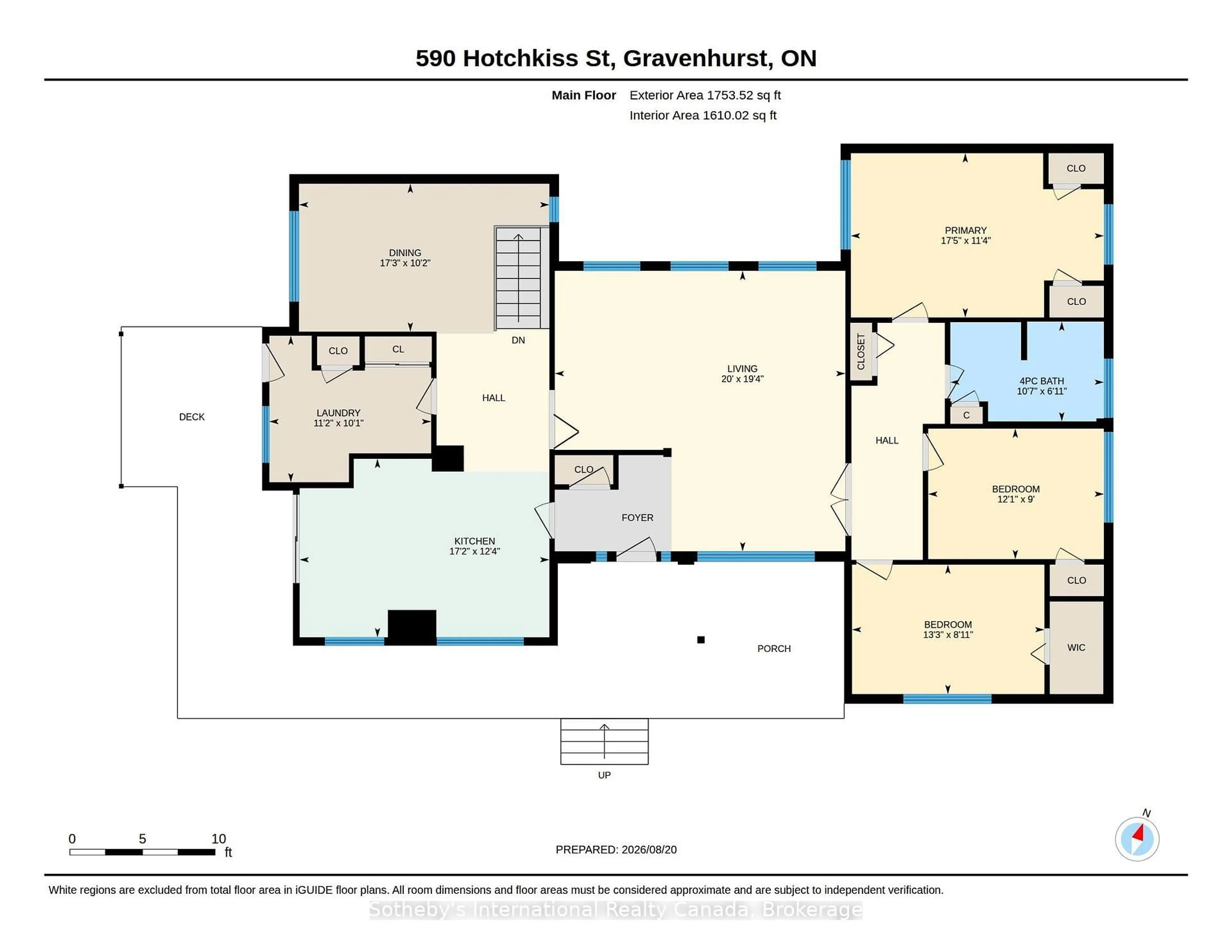 Floor plan for 590 Hotchkiss St, Gravenhurst Ontario P1P 1H8