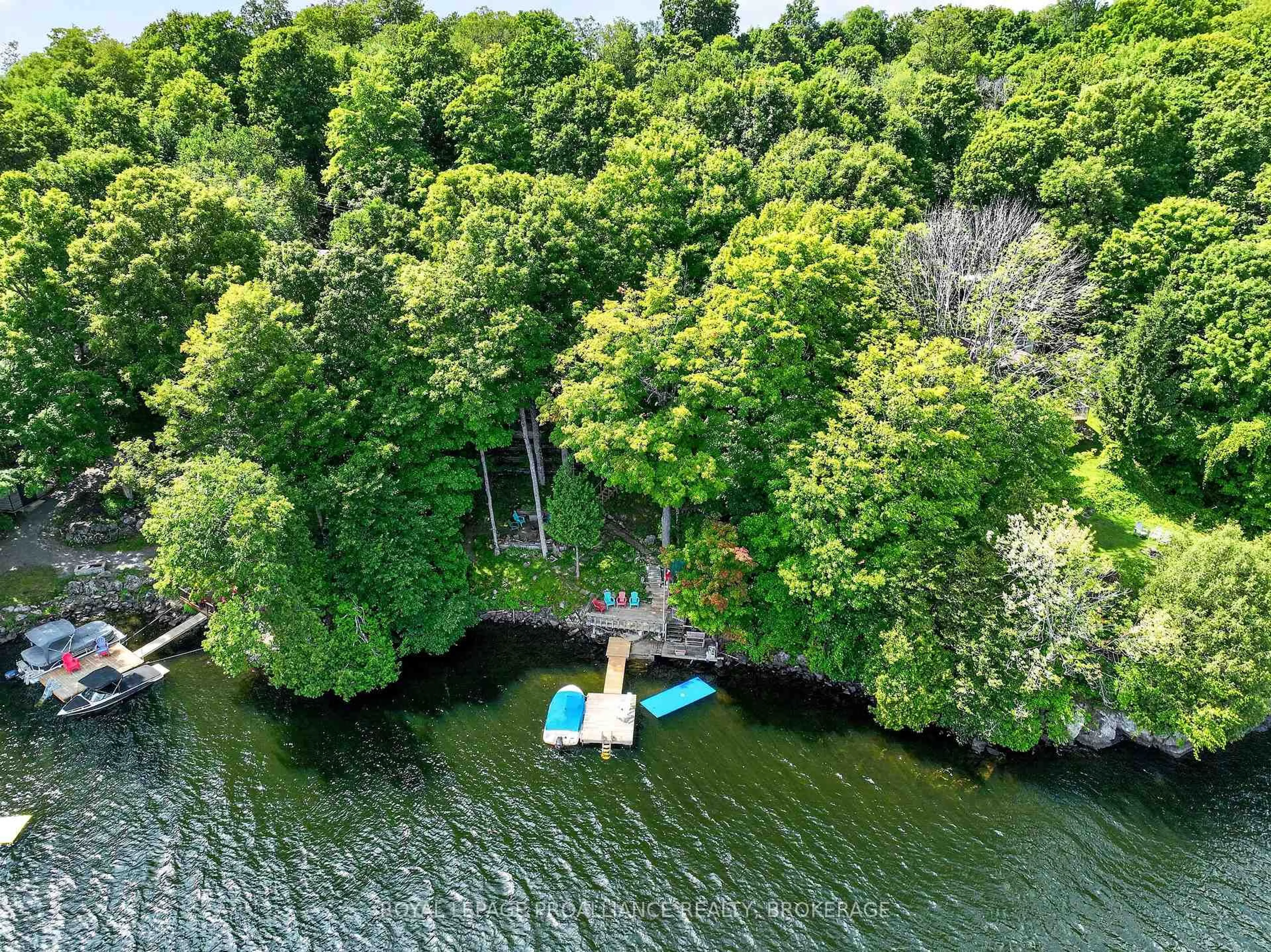 A pic from outside/outdoor area/front of a property/back of a property/a pic from drone, water/lake/river/ocean view for 110 Maple Grove Cres, Tichborne Ontario K0H 2V0
