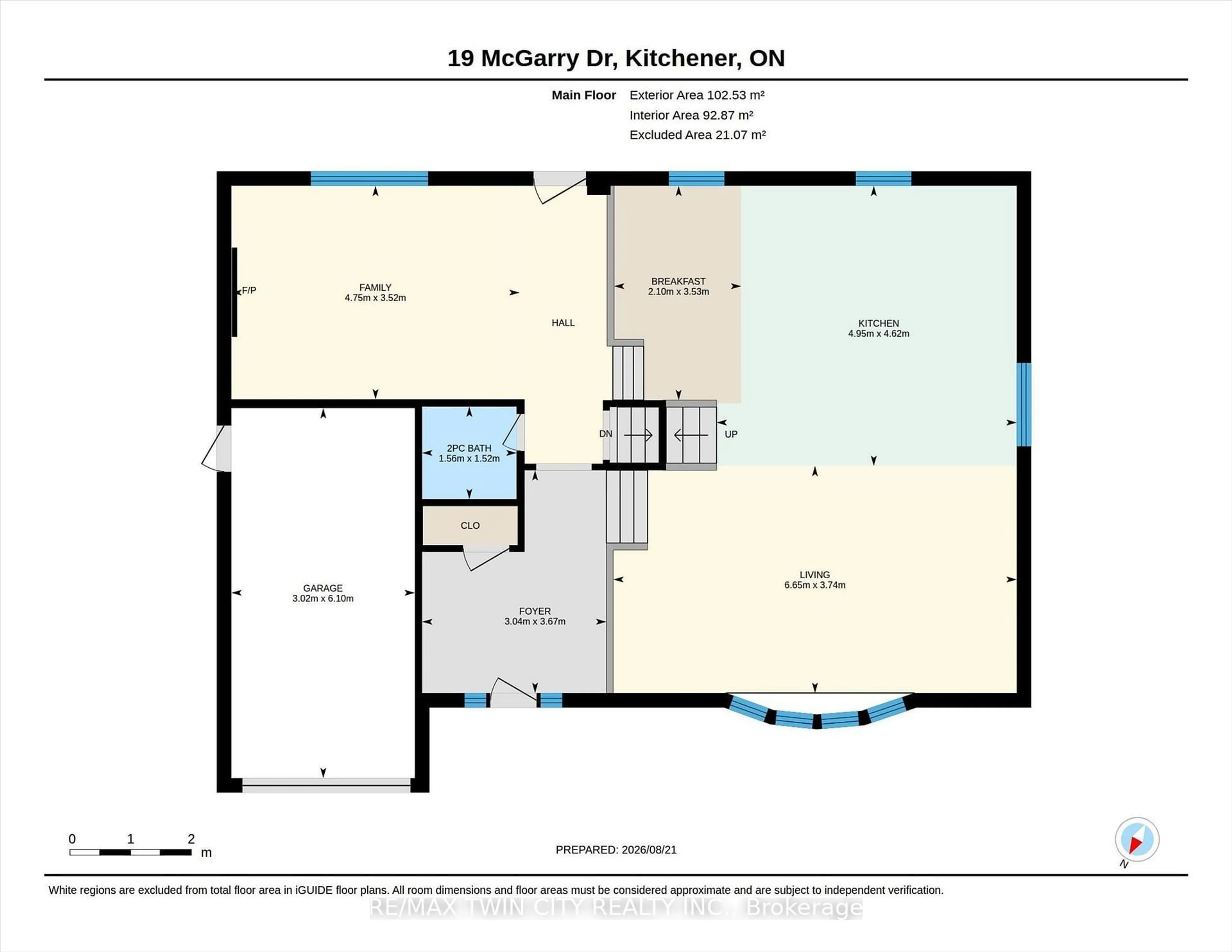 Floor plan for 19 Mcgarry Dr, Kitchener Ontario N2N 1A3