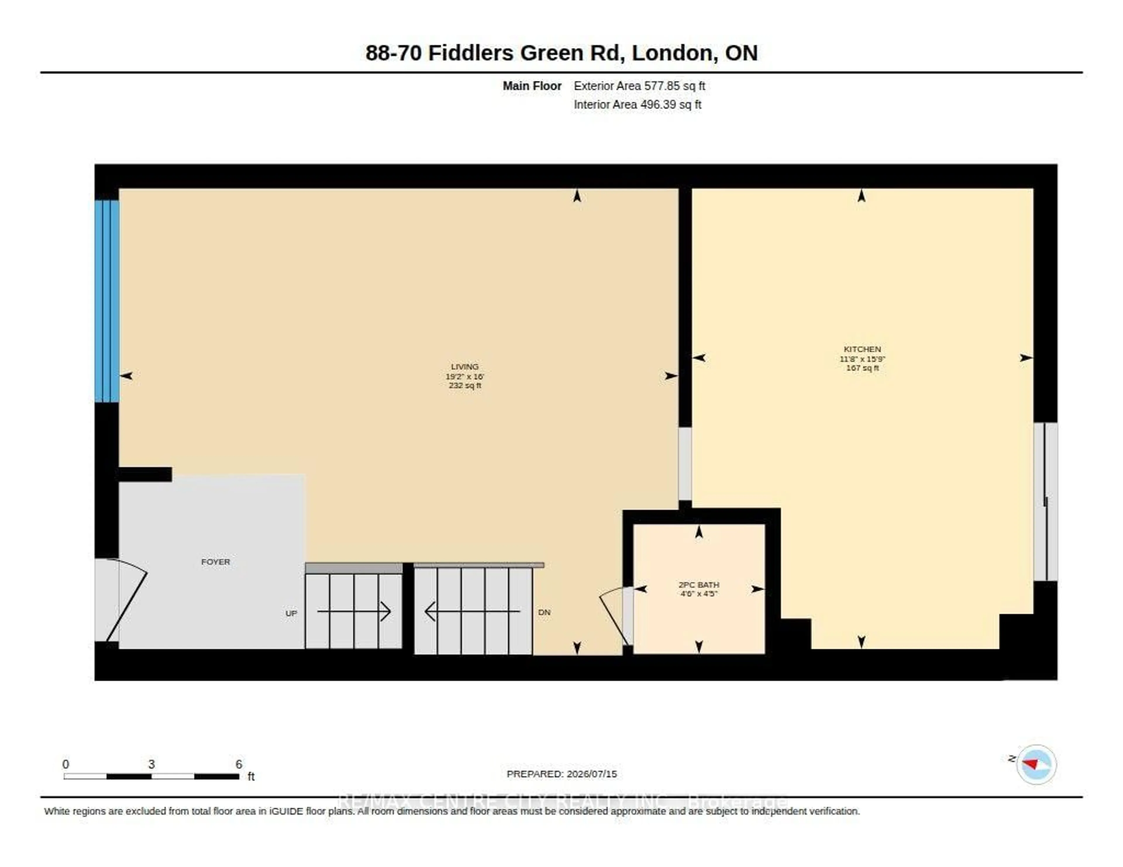 Floor plan for 70 Fiddlers Green Rd #88, London North Ontario N6H 4R4