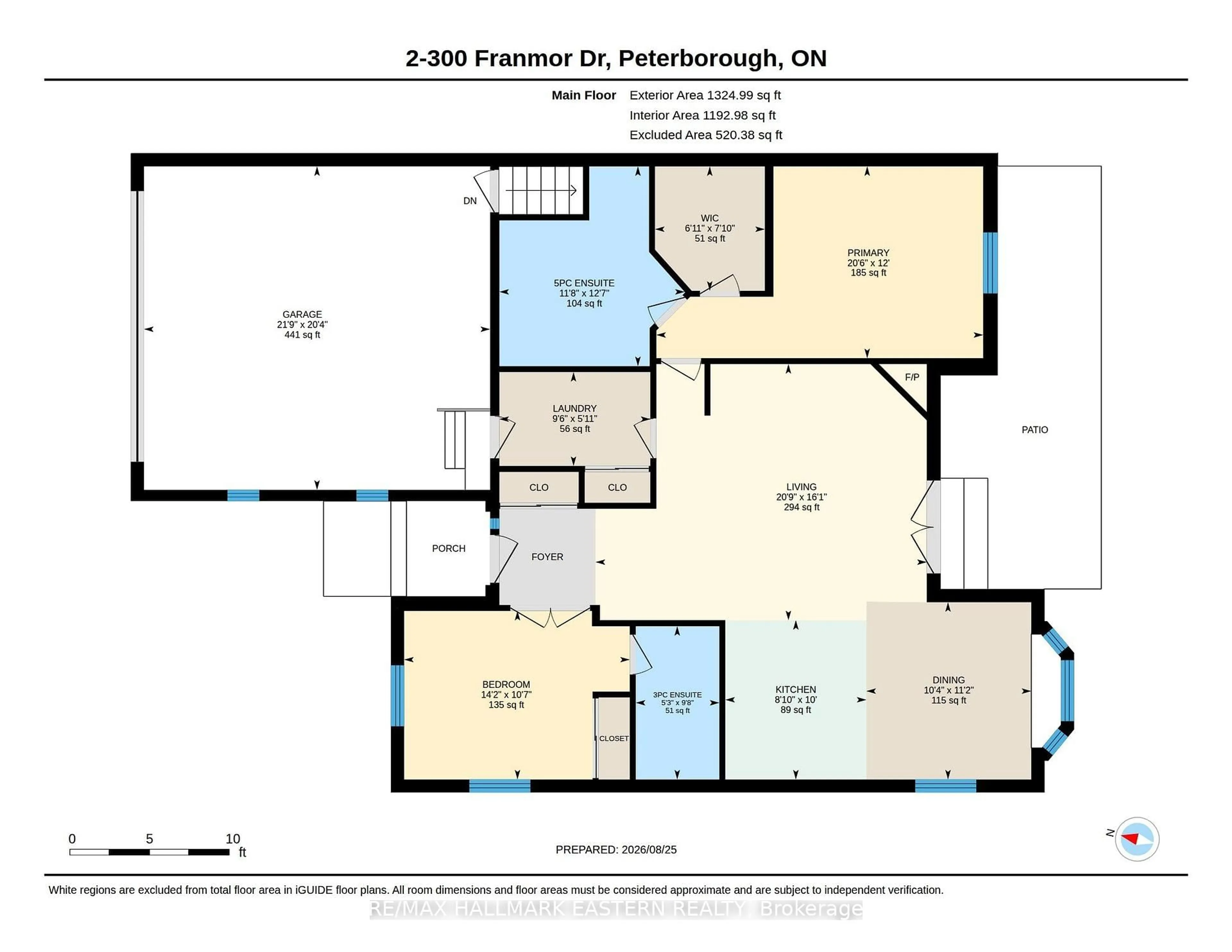 Floor plan for 300 Franmor Dr #2, Peterborough Ontario K9H 7R1