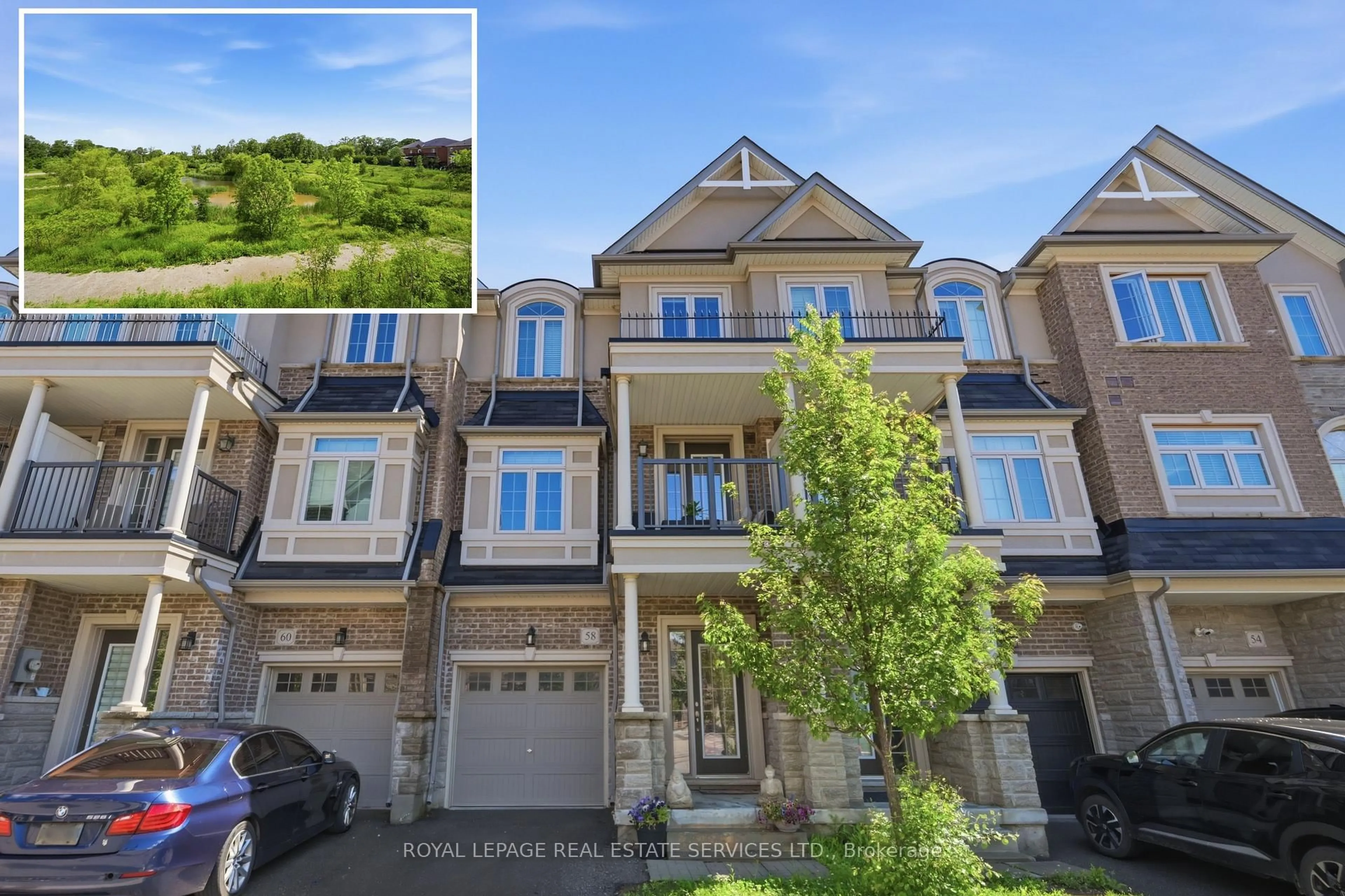 A pic from outside/outdoor area/front of a property/back of a property/a pic from drone, unknown for 58 Borers Creek Circ, Hamilton Ontario L8B 1W3