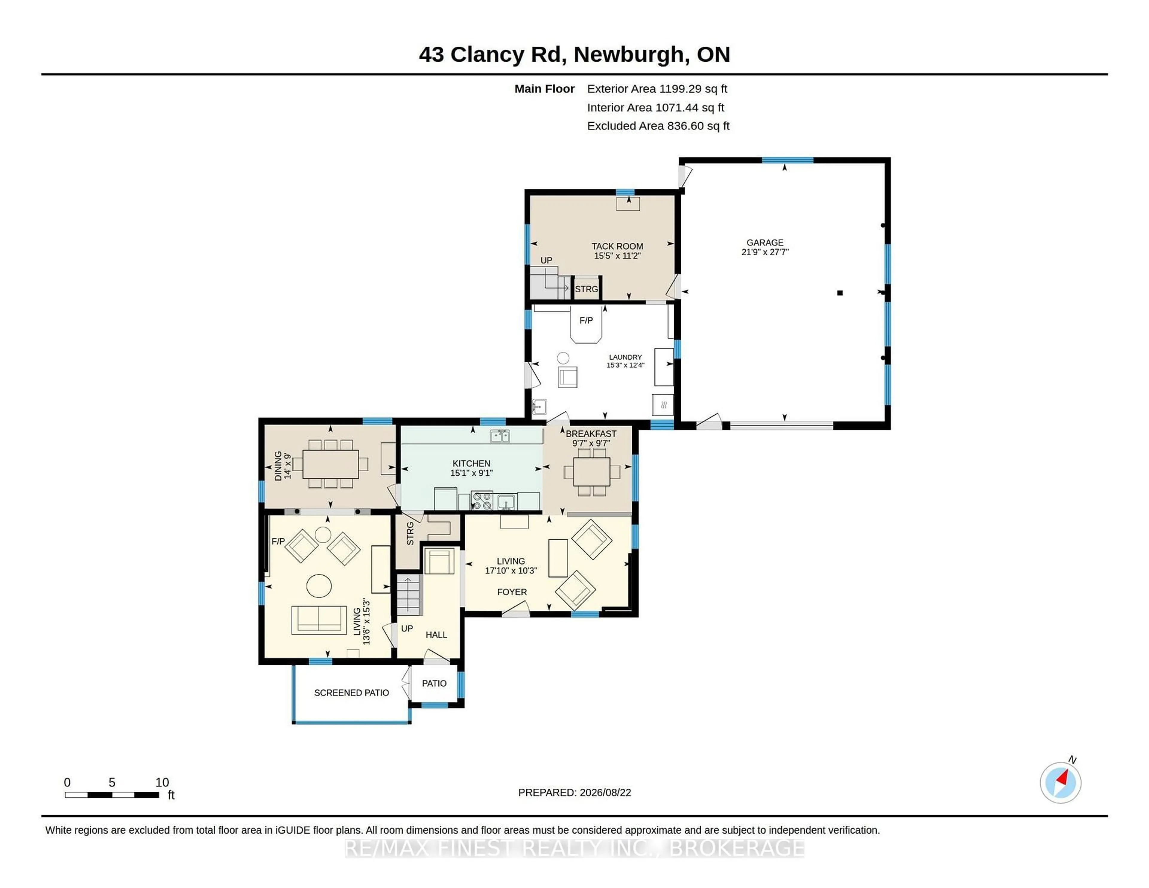 Floor plan for 43 Clancy Rd, Newburgh Ontario K0K 2S0