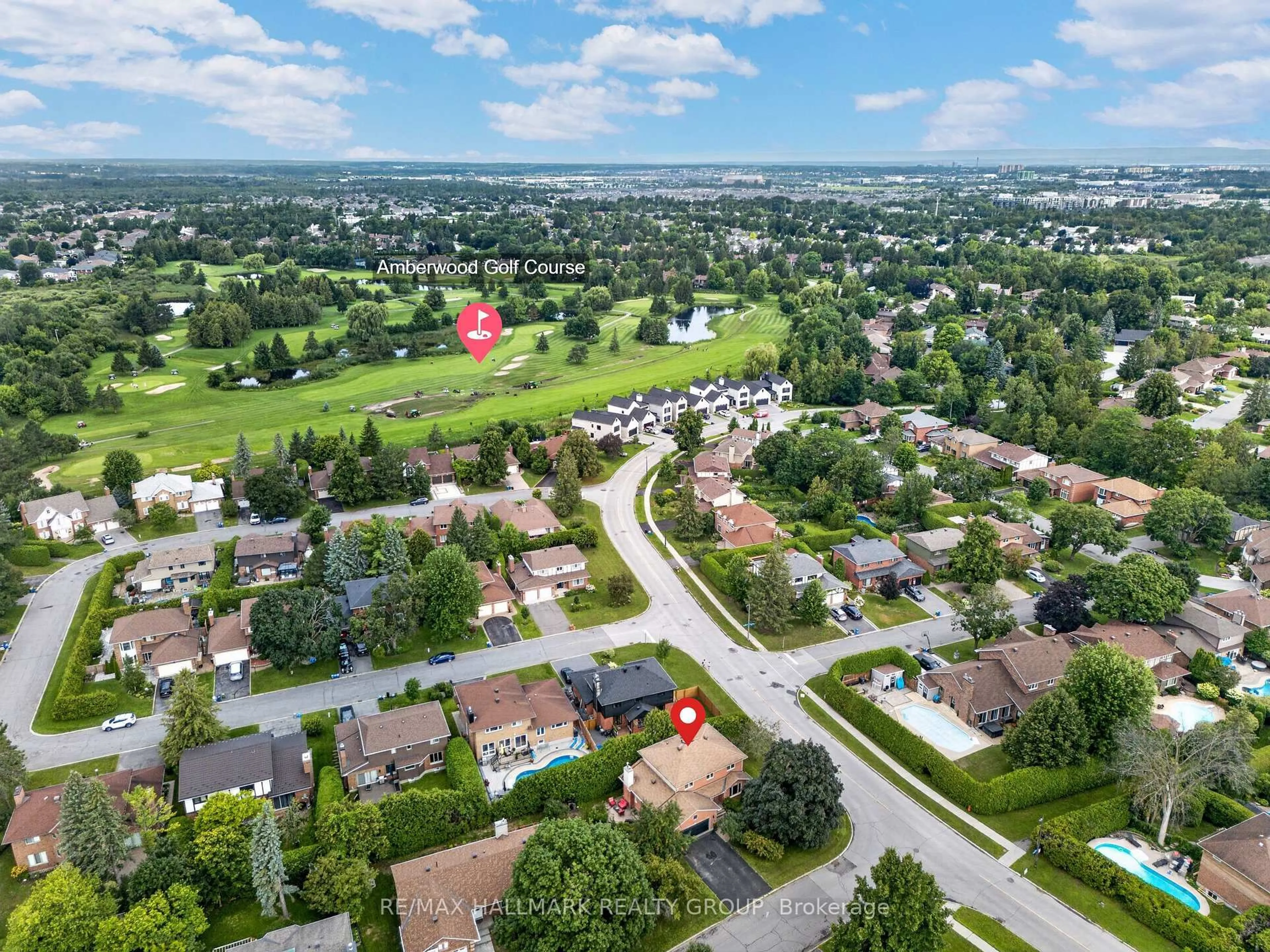 A pic from outside/outdoor area/front of a property/back of a property/a pic from drone, unknown for 1 HEDGEROW Lane, Ottawa Ontario K2S 1C9