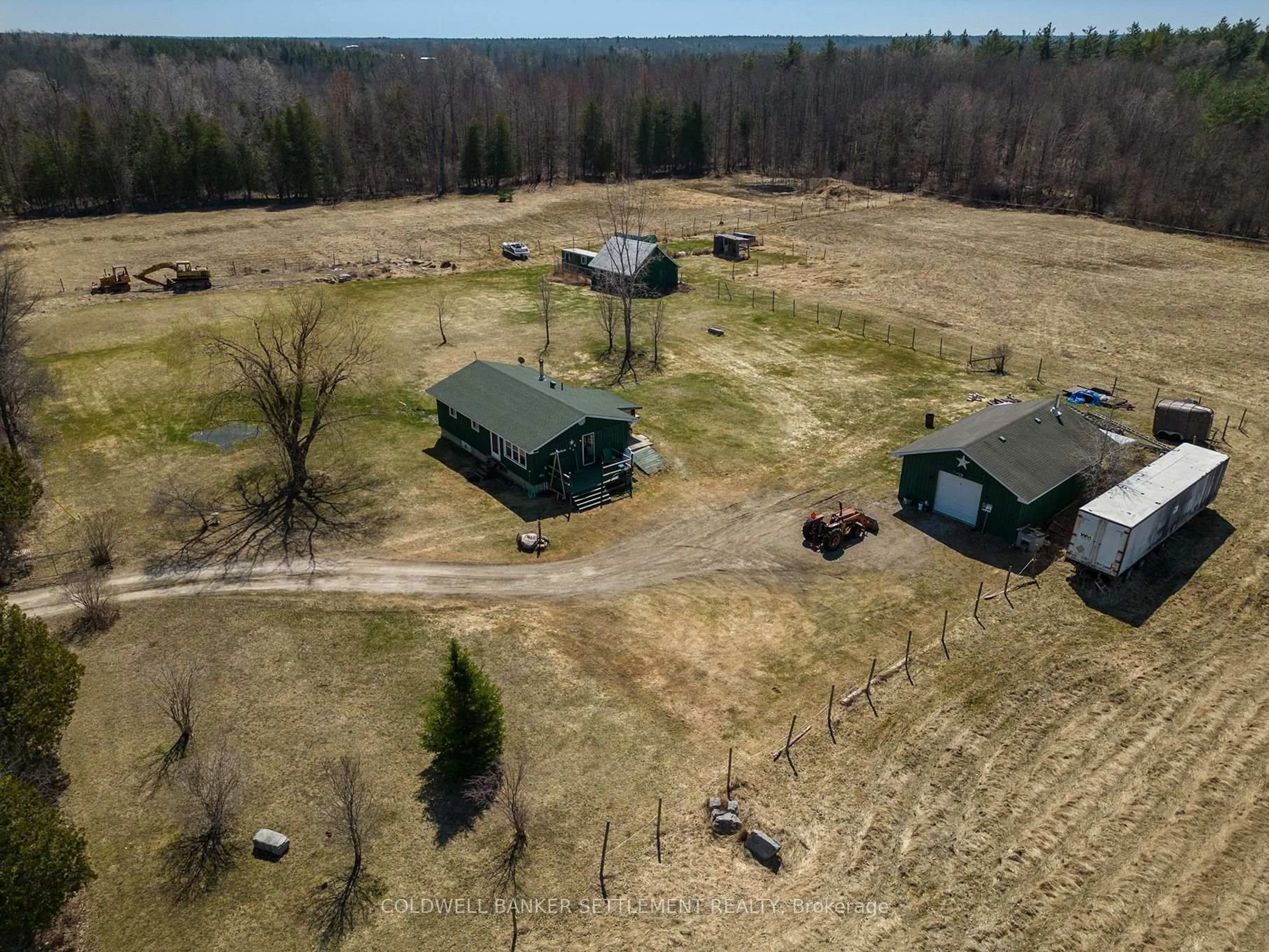 A pic from outside/outdoor area/front of a property/back of a property/a pic from drone, forest/trees view for 345 Elliott Rd, Perth Ontario K7H 3C9