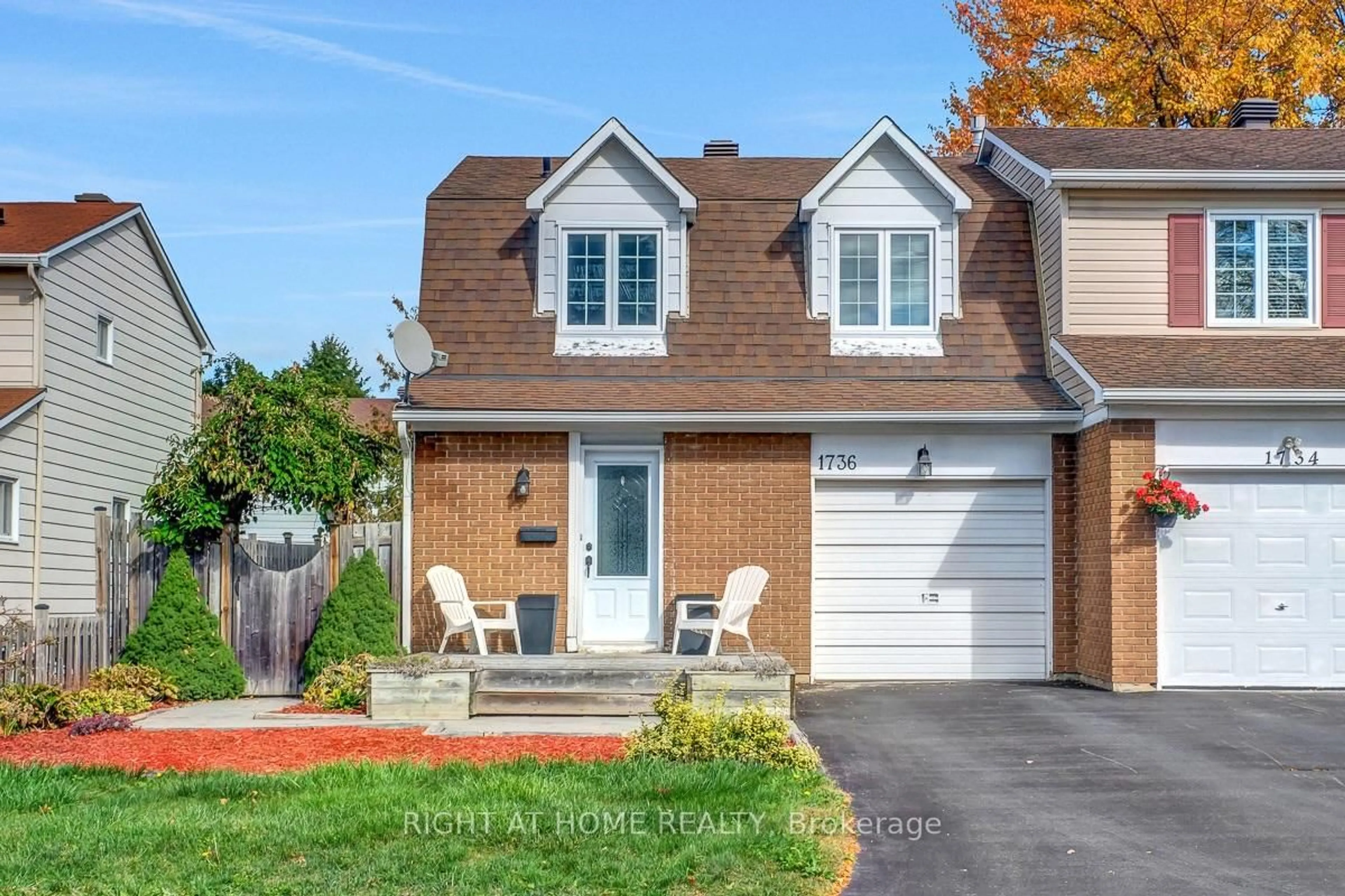 Home with brick exterior material, street for 1736 Stoneboat Cres, Orleans Ontario K1C 1W8