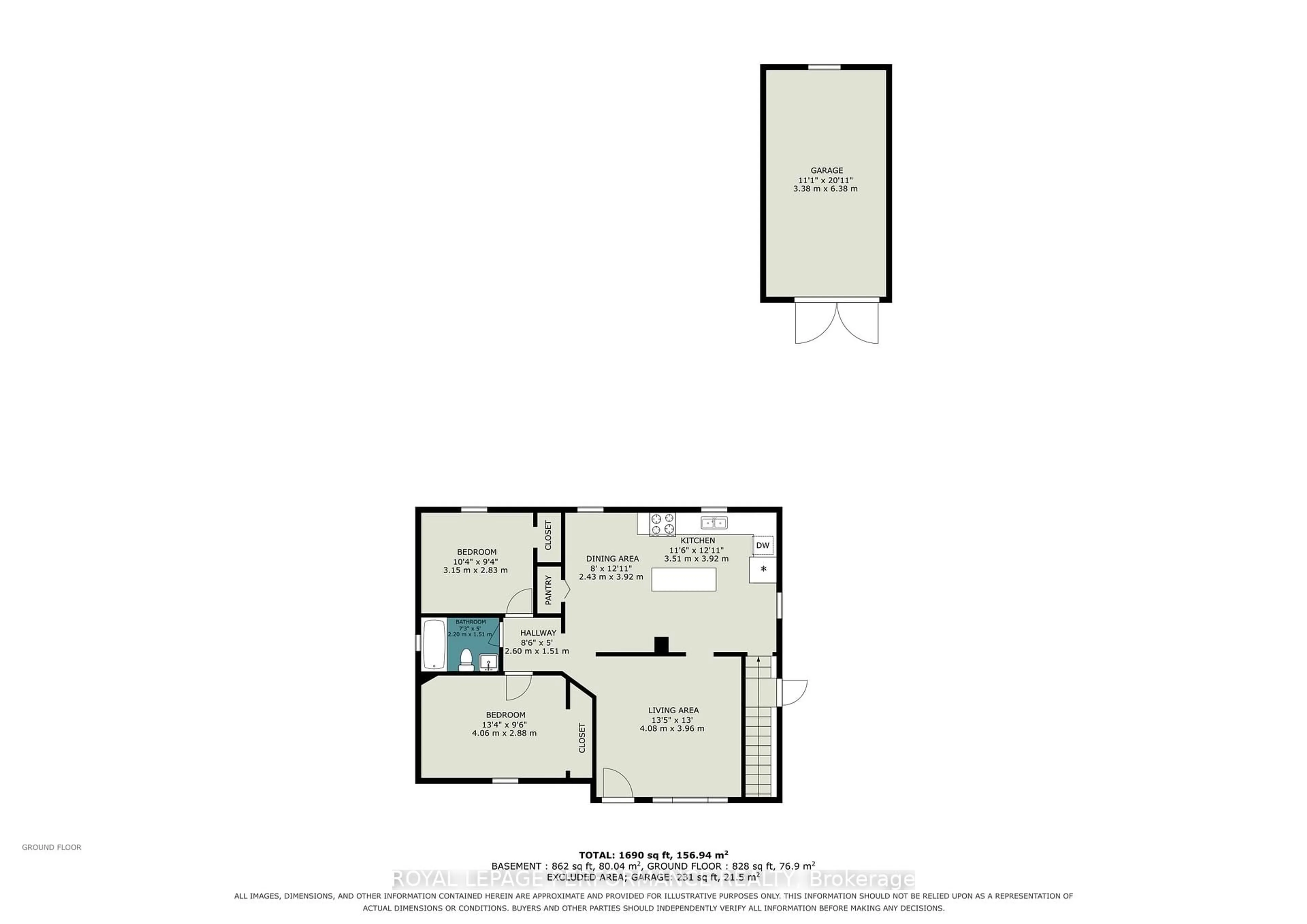 Floor plan for 1008 Second St, Cornwall Ontario K6H 2A9
