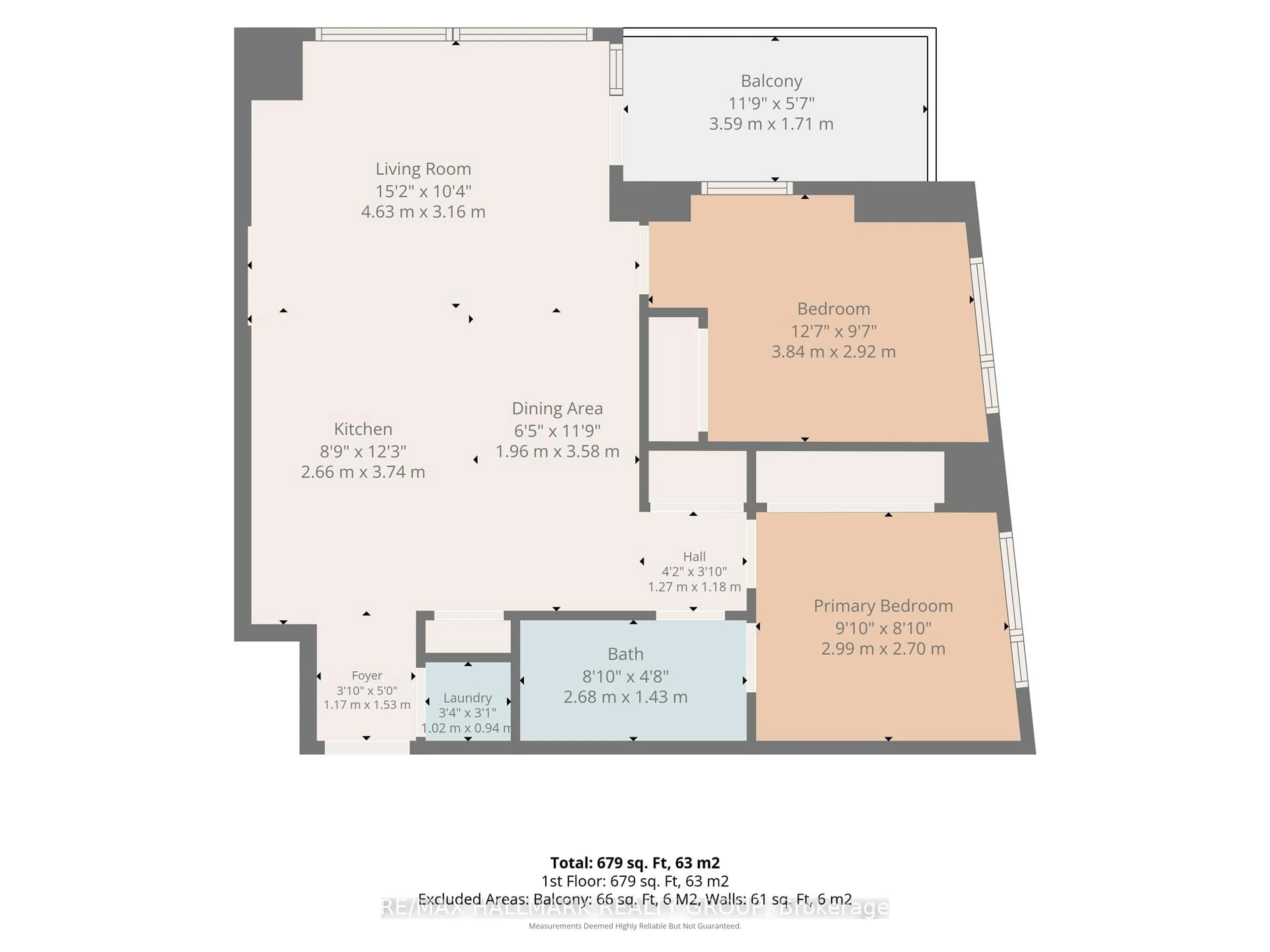 Floor plan for 1035 Bank St #1205, Ottawa Ontario K1S 5K3