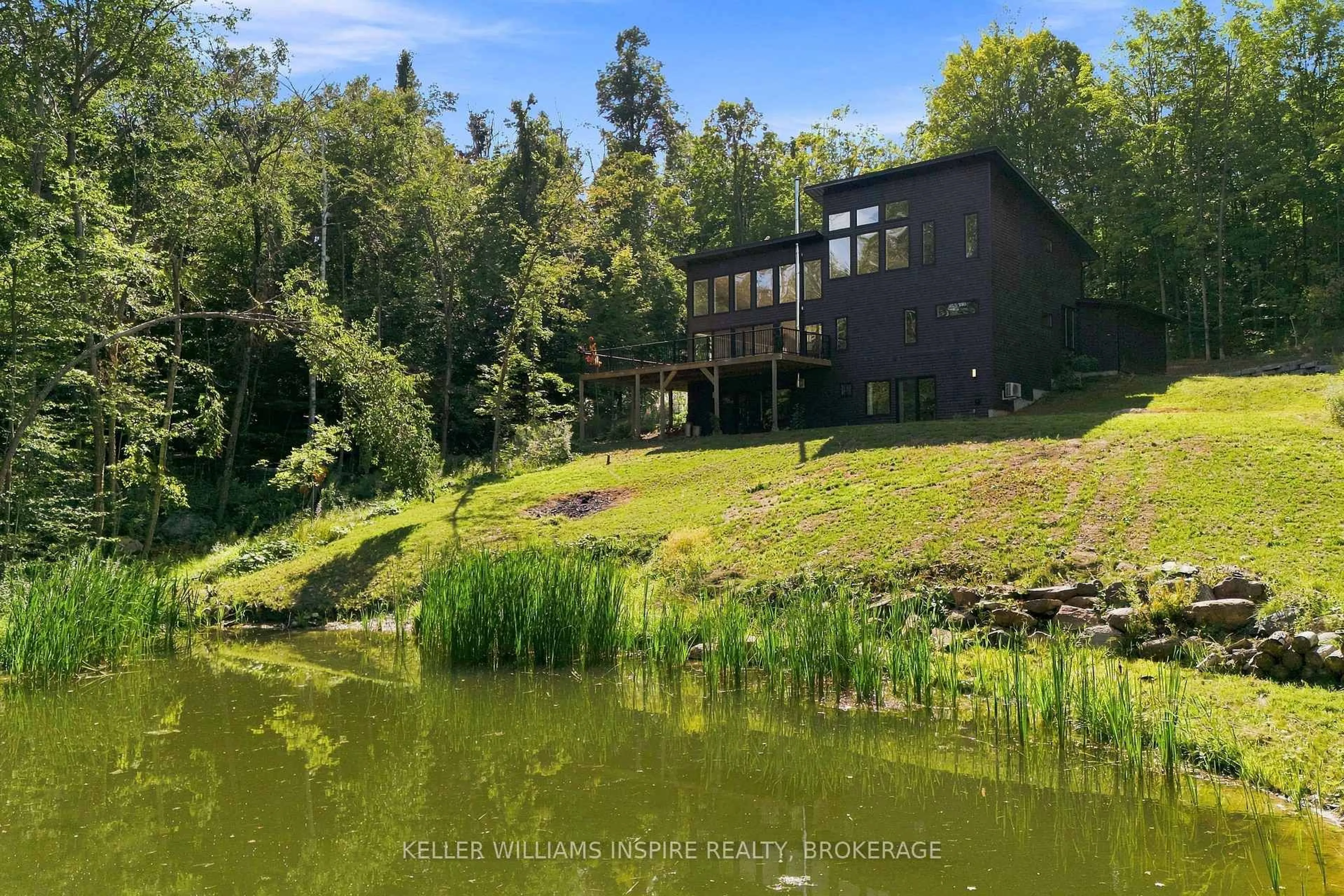 A pic from outside/outdoor area/front of a property/back of a property/a pic from drone, water/lake/river/ocean view for 866 Godolphin Rd, Trent Hills Ontario K0L 1L0