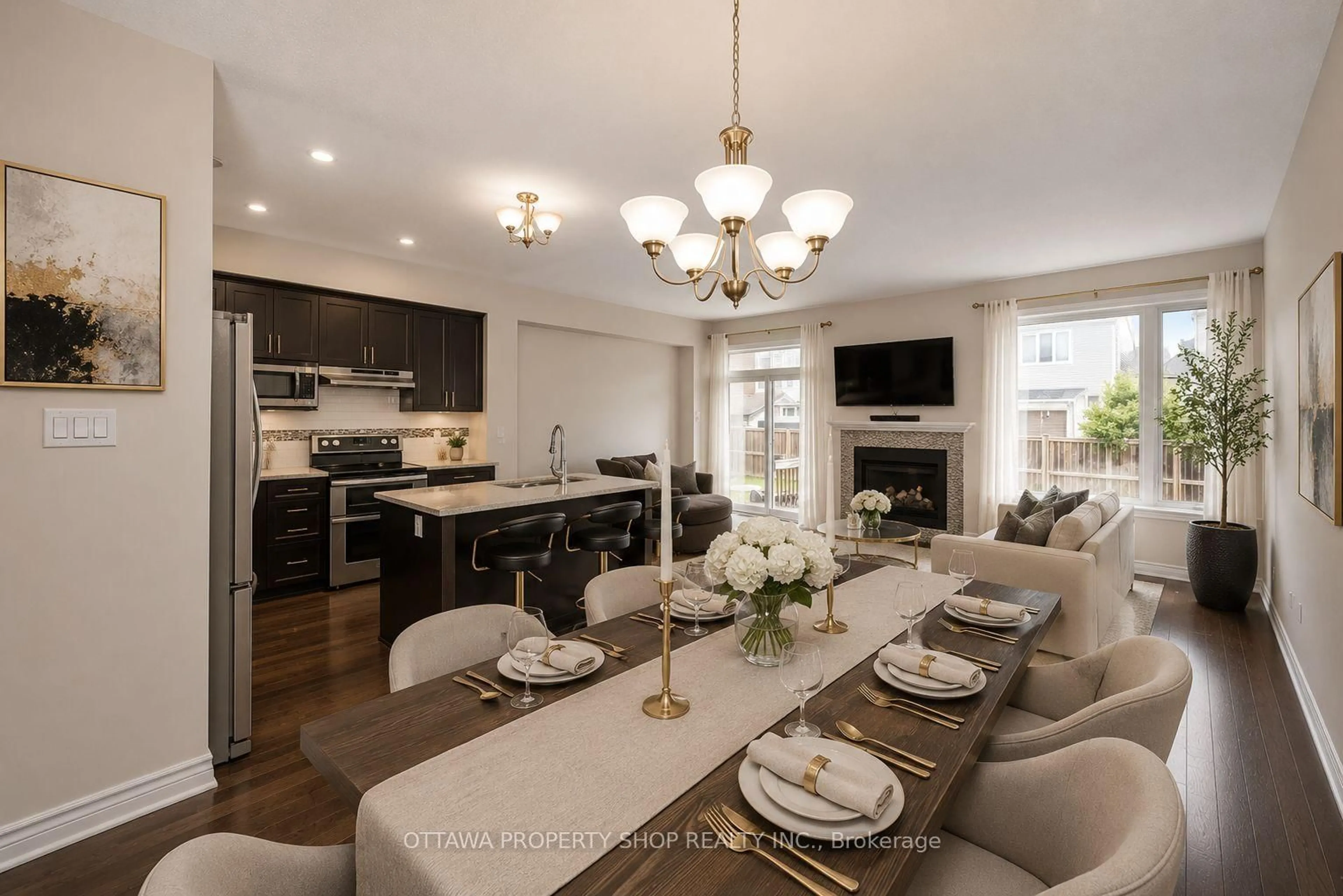 Open concept kitchen, unknown for 393 Livery St, Stittsville Ontario K2V 0B5