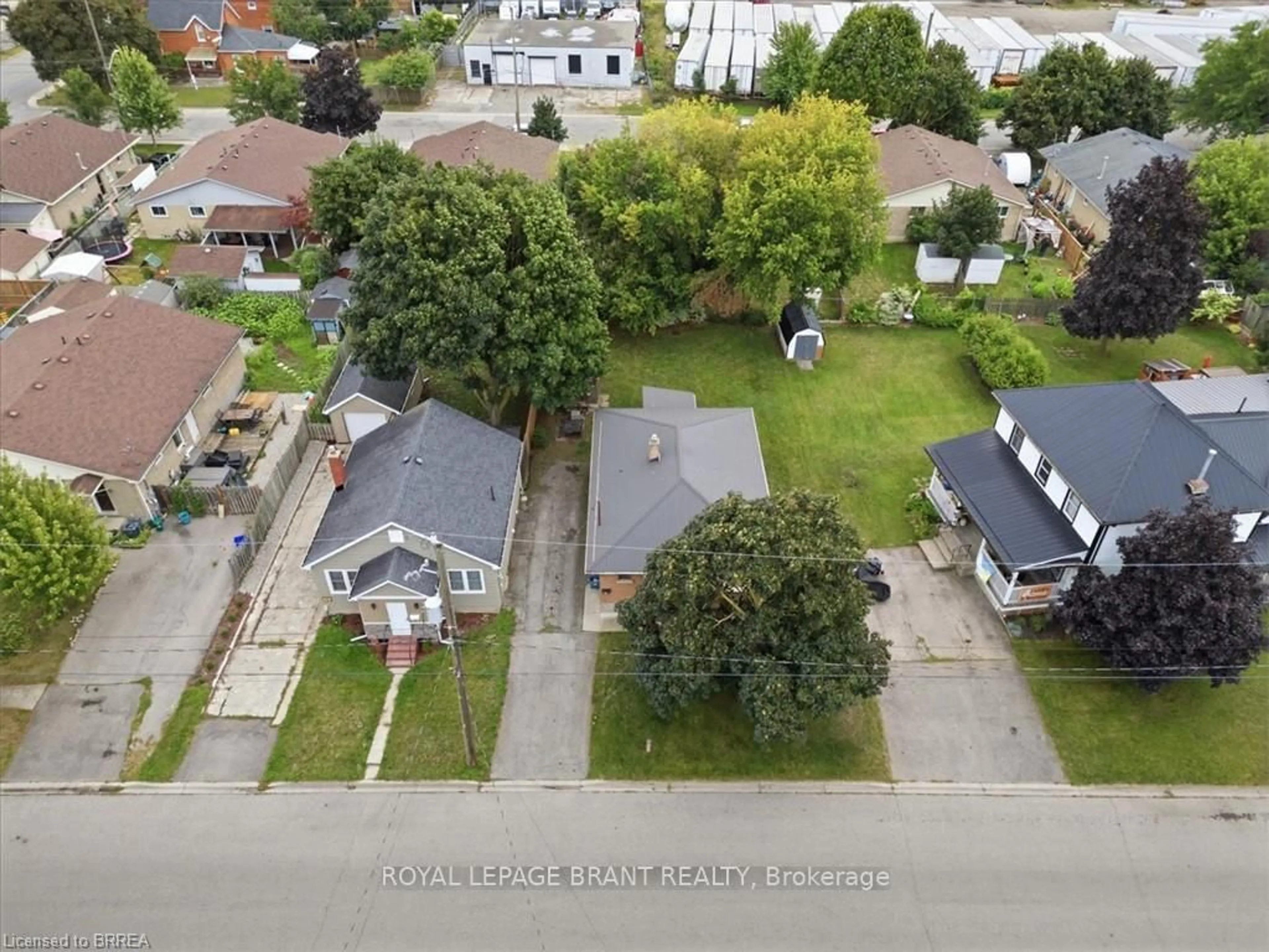 A pic from outside/outdoor area/front of a property/back of a property/a pic from drone, street for 16 Mintern Ave, Brantford Ontario N3S 1K6