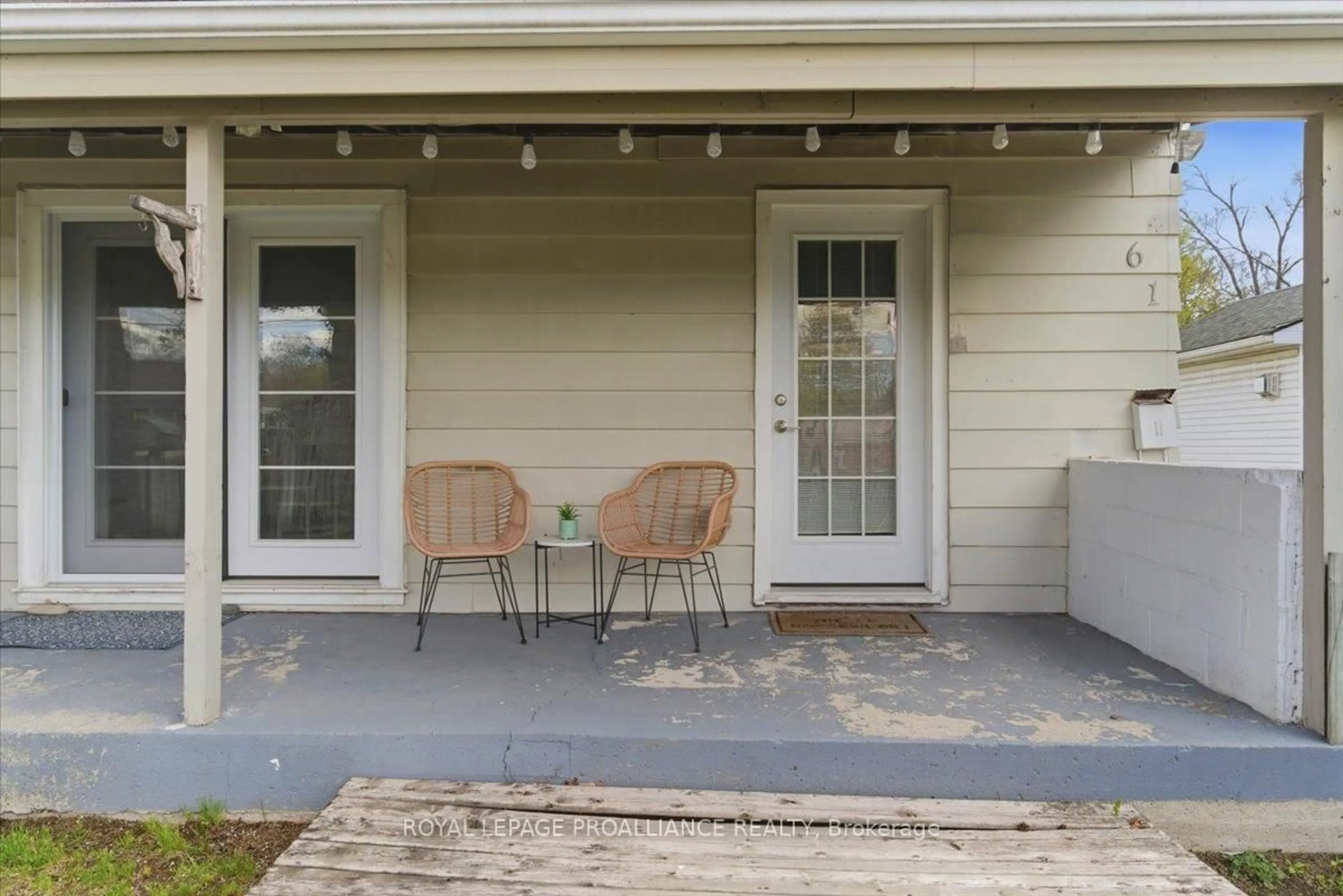Patio, street for 61 Delaney St, Quinte West Ontario K8V 4L7