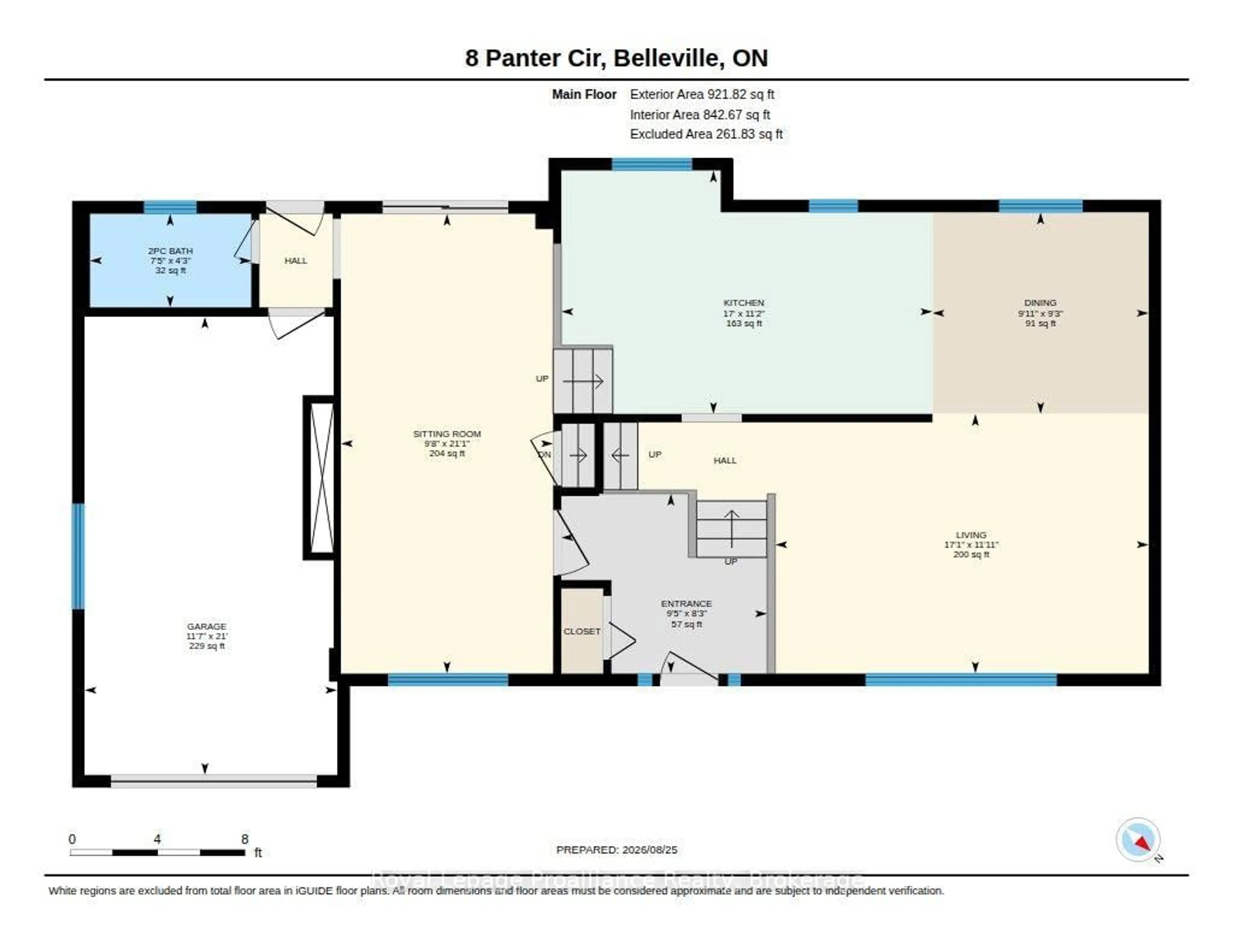 Floor plan for 8 Panter Circ, Belleville Ontario K8P 4S7