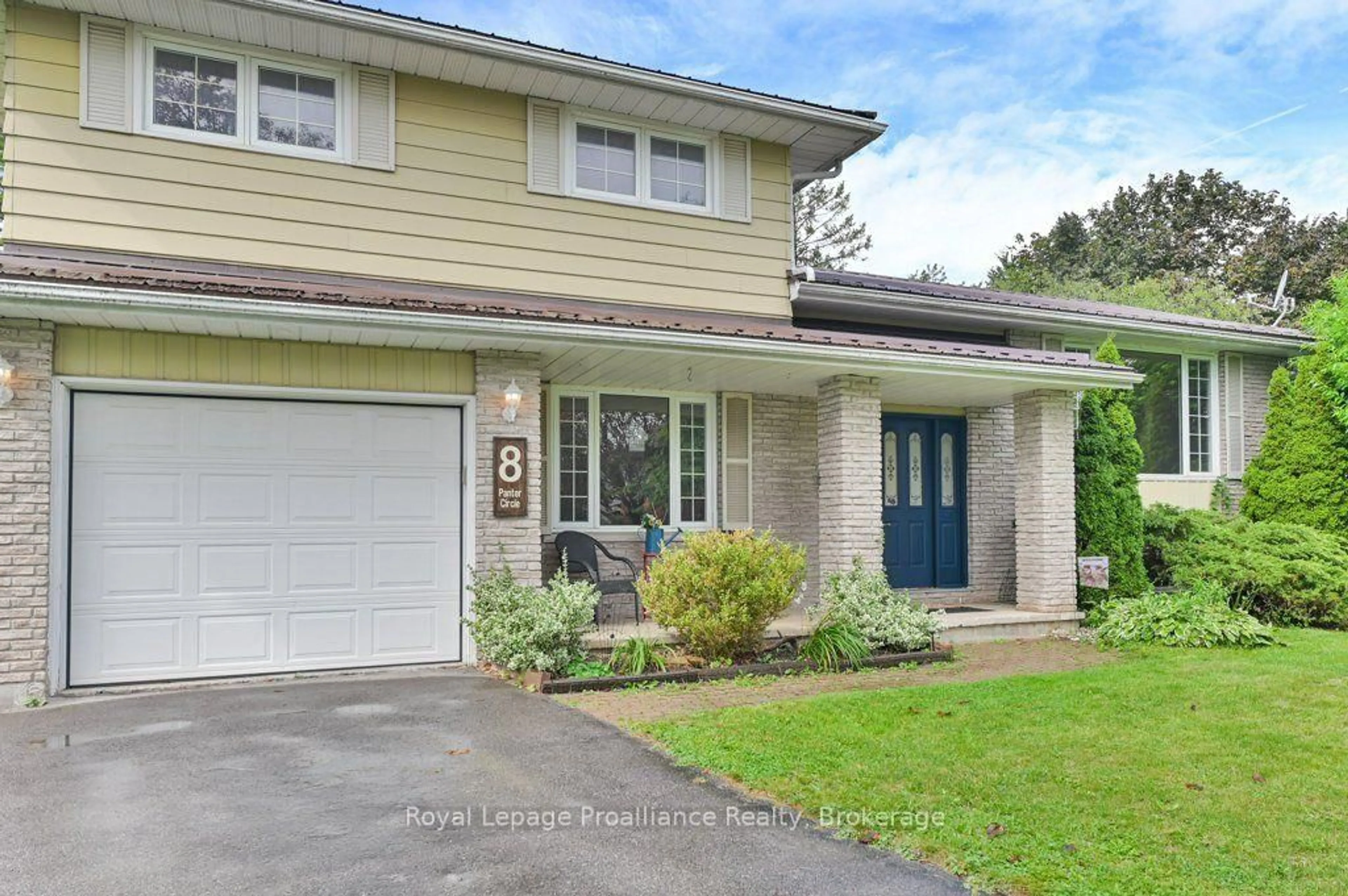 Home with vinyl exterior material, street for 8 Panter Circ, Belleville Ontario K8P 4S7