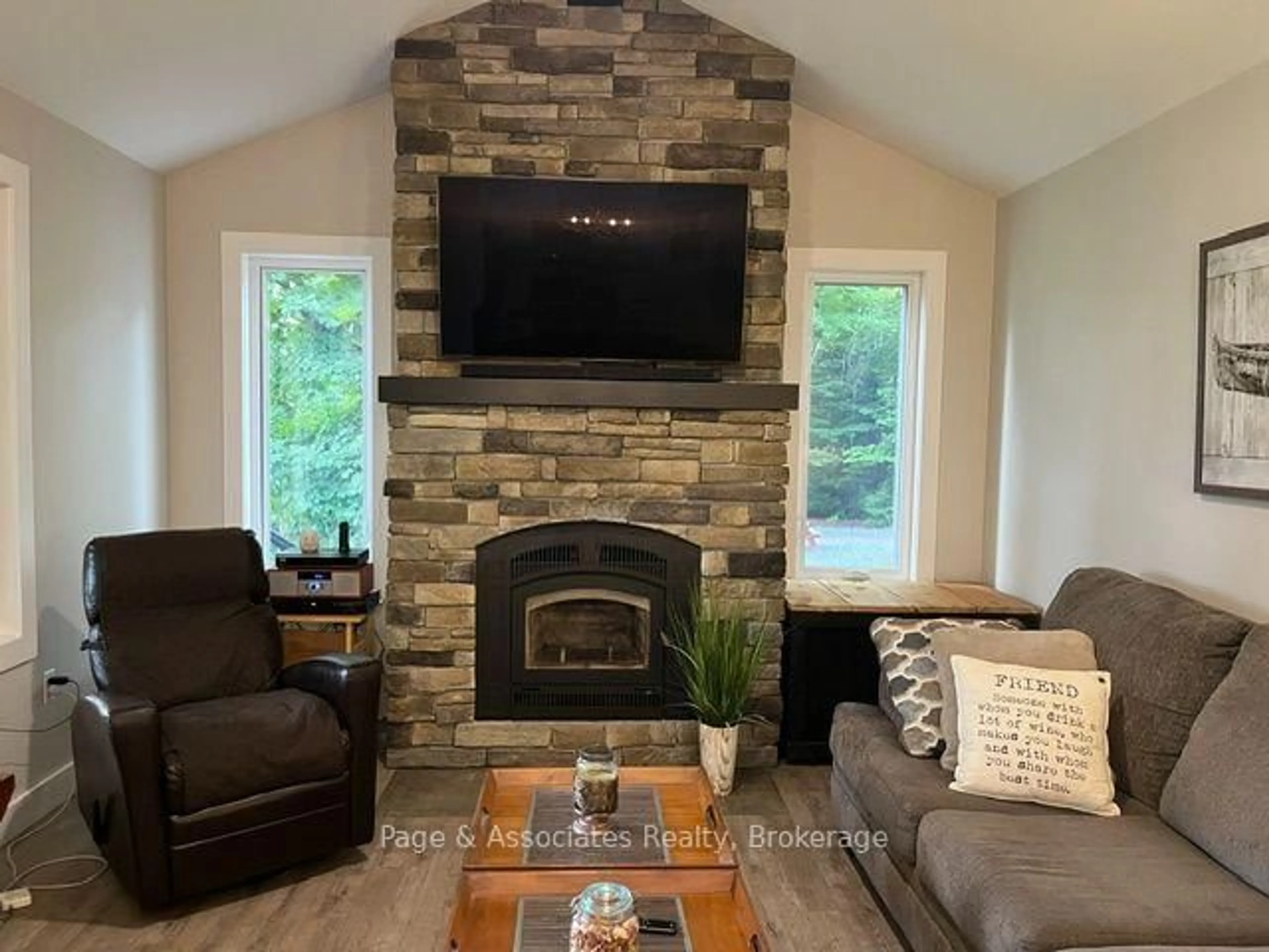 Living room with furniture, unknown for 208 Moose Point Rd, West Nipissing Ontario P0H 1L0