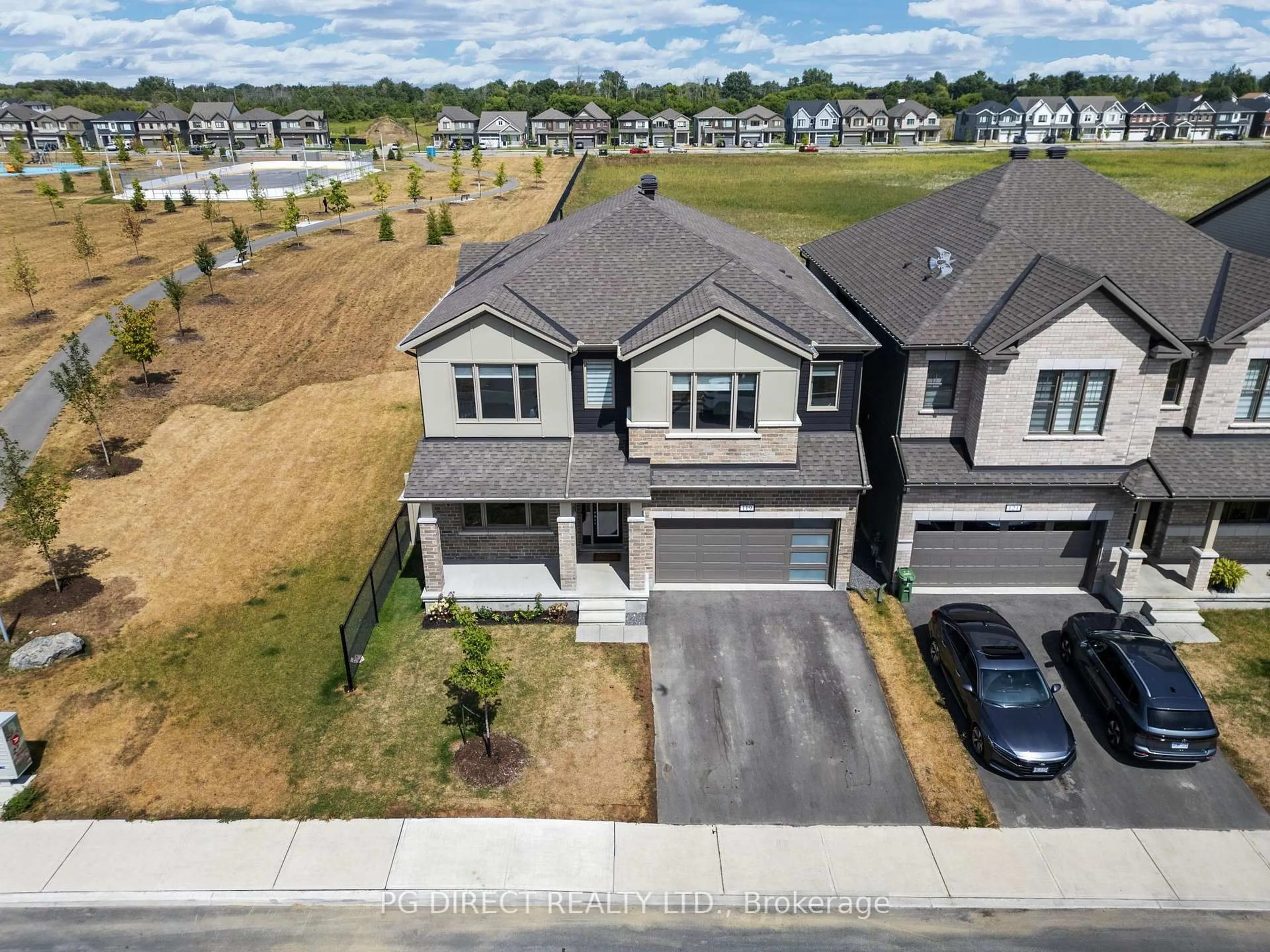 A pic from outside/outdoor area/front of a property/back of a property/a pic from drone, street for 119 Green Ash Ave, Richmond Ontario K0A 2Z0