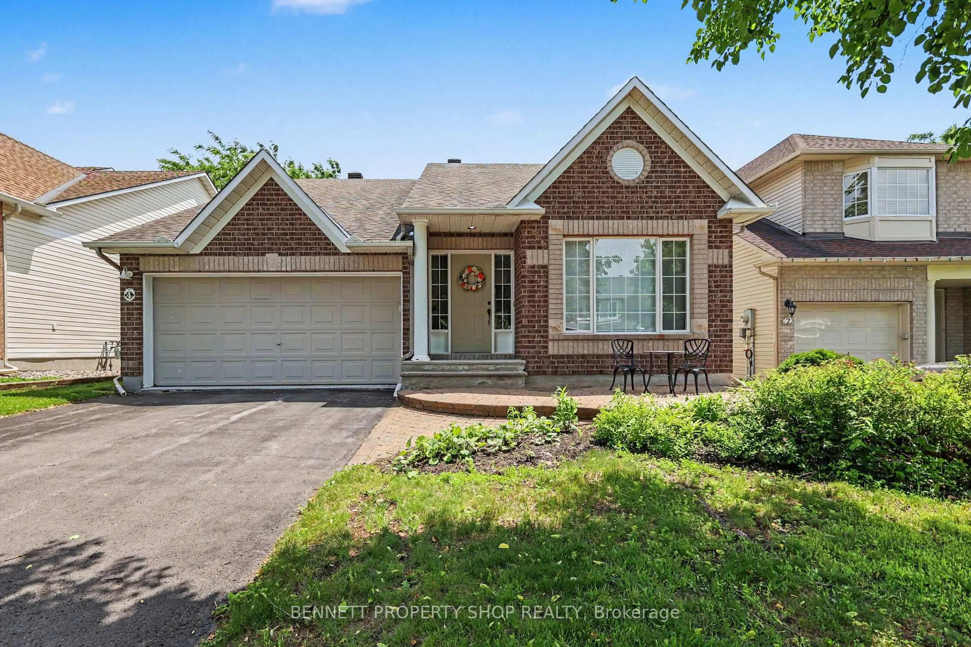 Home with brick exterior material, street for 4 Burnstead Cres, Ottawa Ontario K2M 2T4