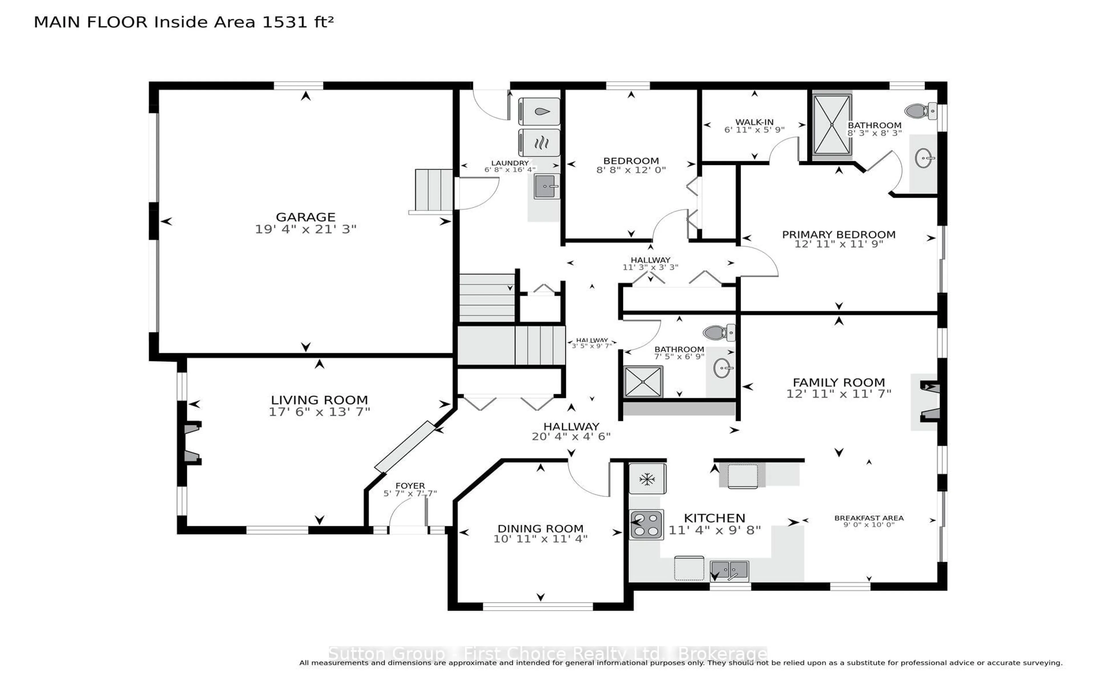 Floor plan for 70 Crawford St, Stratford Ontario N5A 5Y4