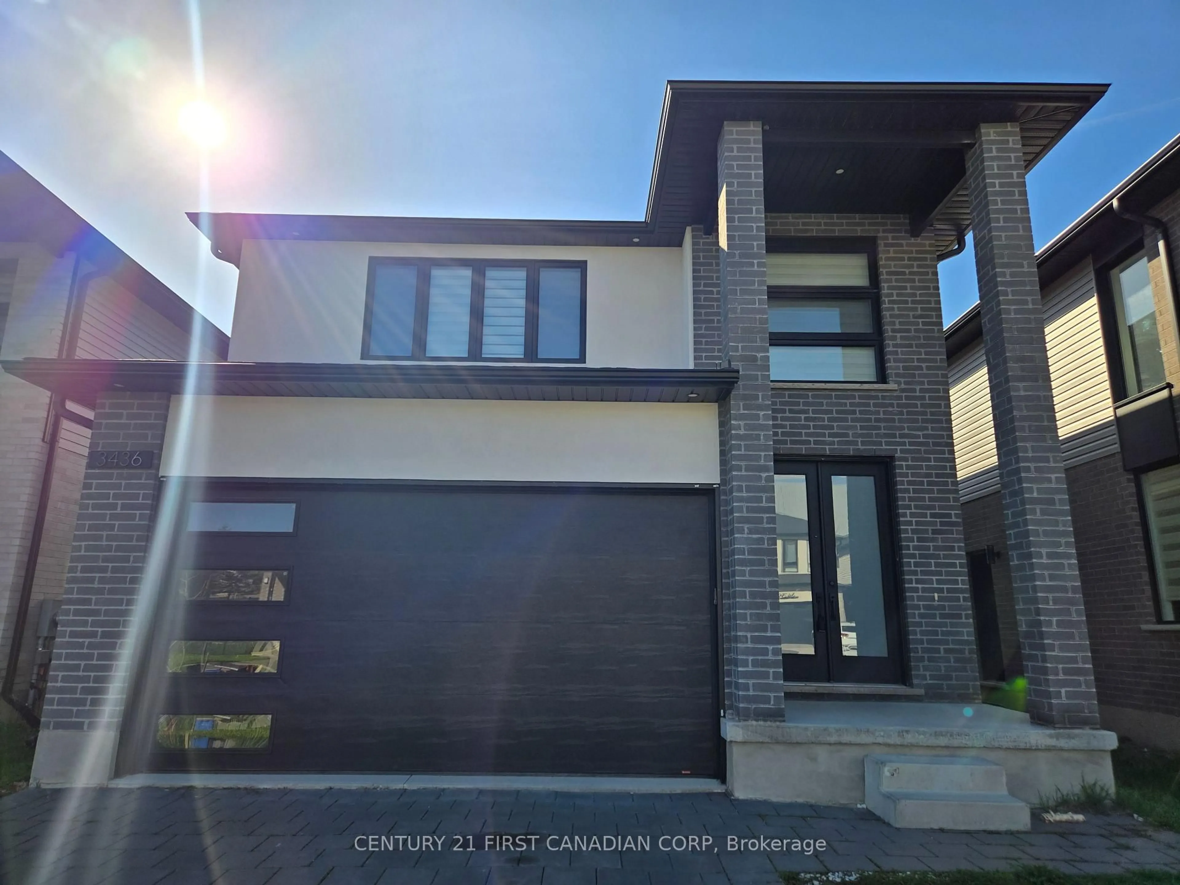 Home with brick exterior material, street for 3436 EMILYCARR Lane, London South Ontario N6L 0A3