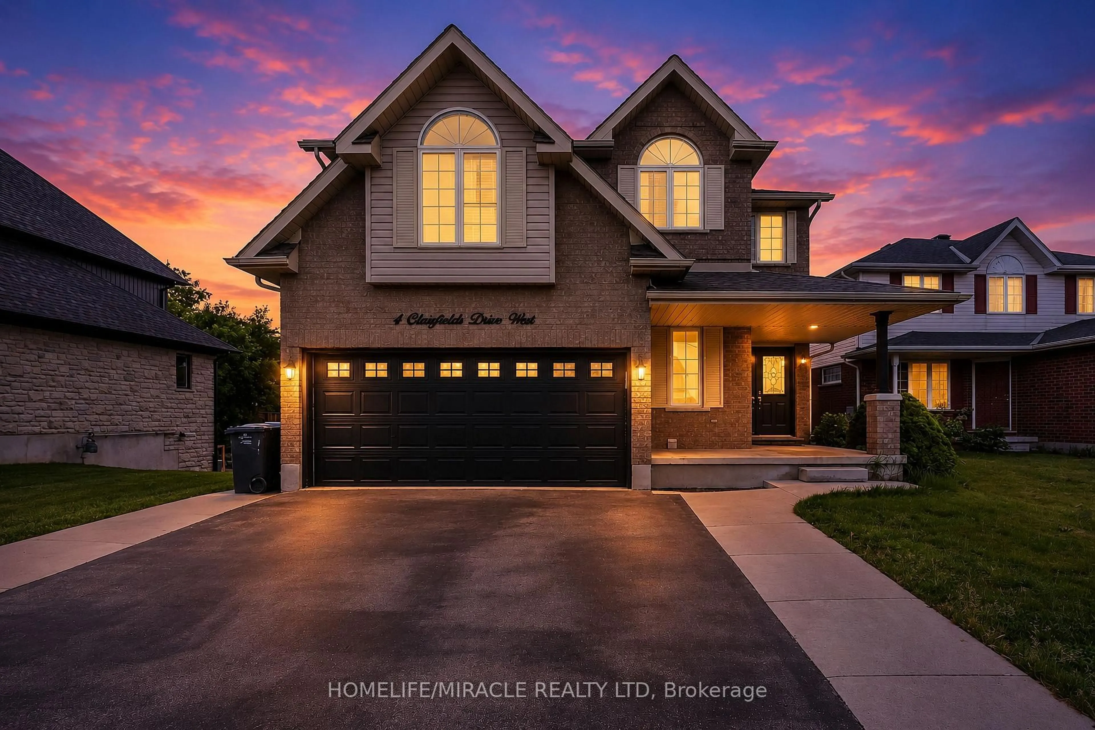 Home with brick exterior material, street for 4 Clairfields Dr, Guelph Ontario N1G 5H5