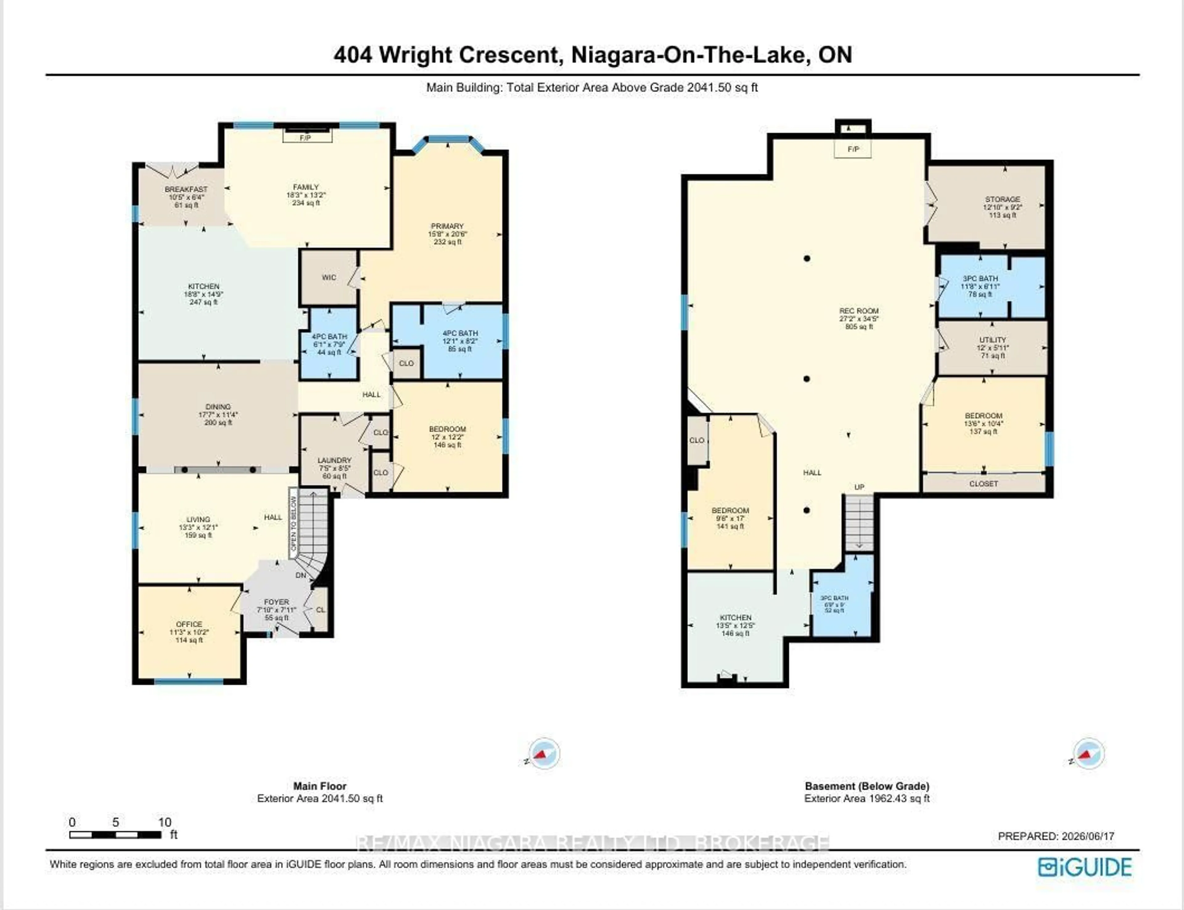 Floor plan for 404 Wright Cres, Niagara-on-the-Lake Ontario L0S 1J0