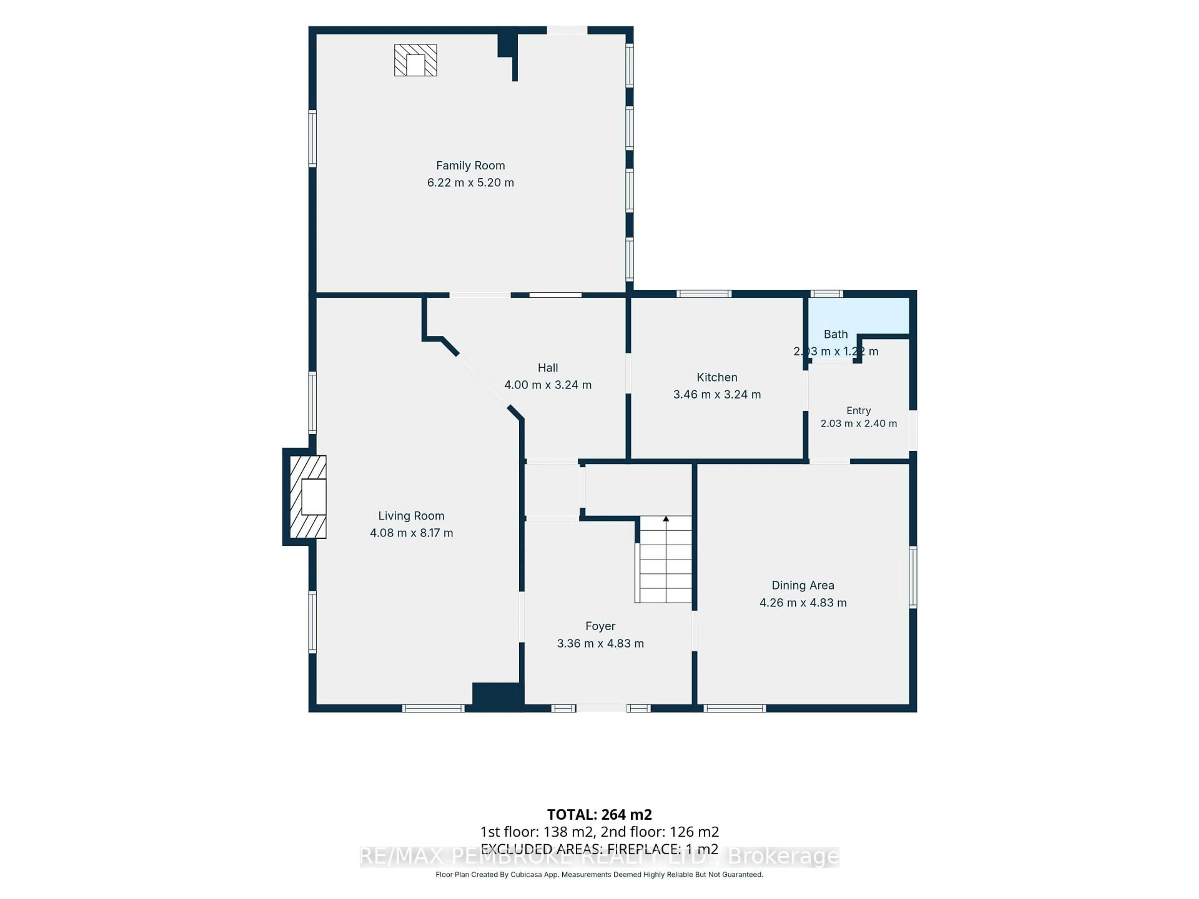 Floor plan for 225 Mary St, Pembroke Ontario K8A 5V9