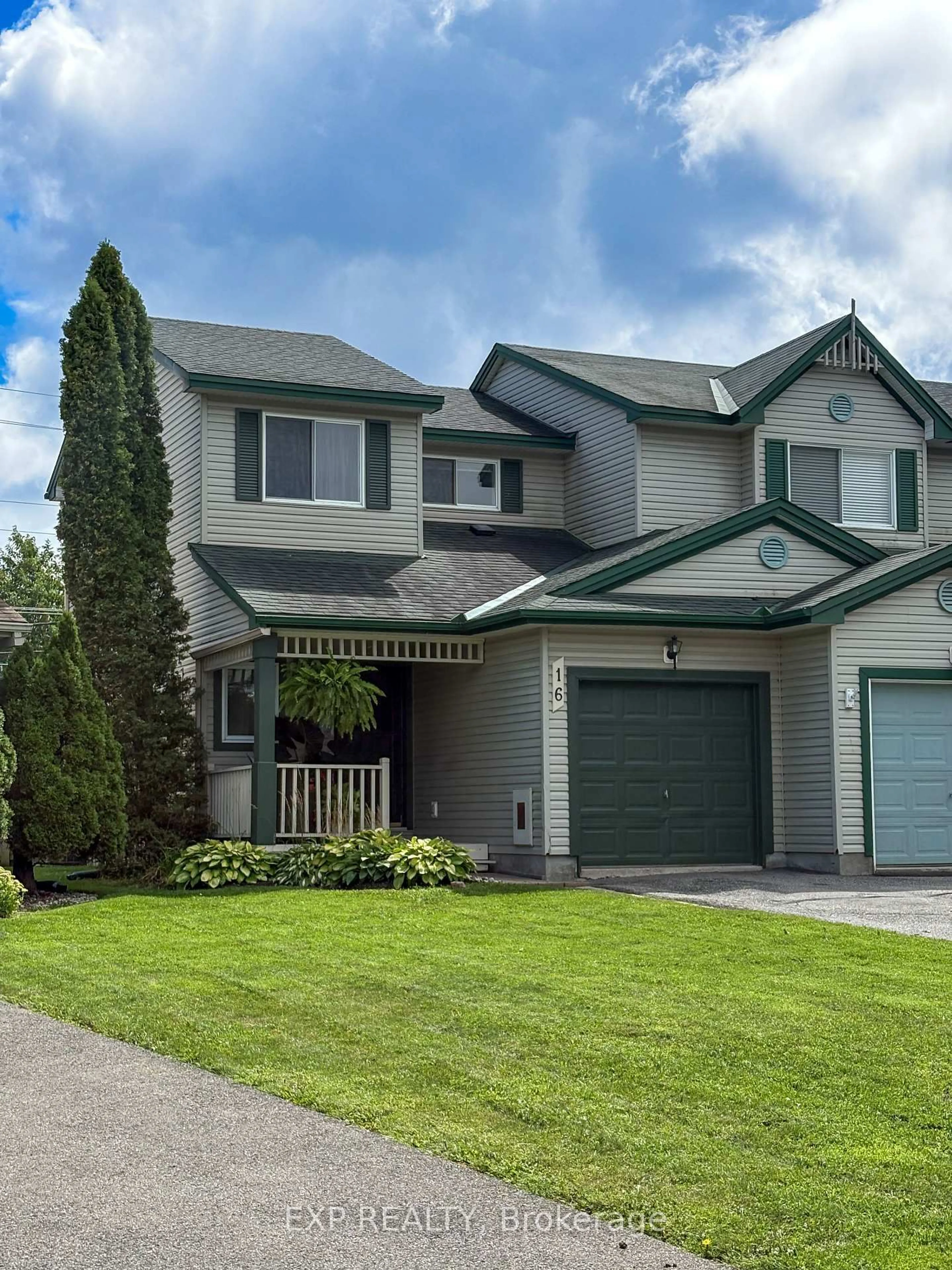 Home with vinyl exterior material, street for 16 Crampton Dr, Carleton Place Ontario K7C 4P7