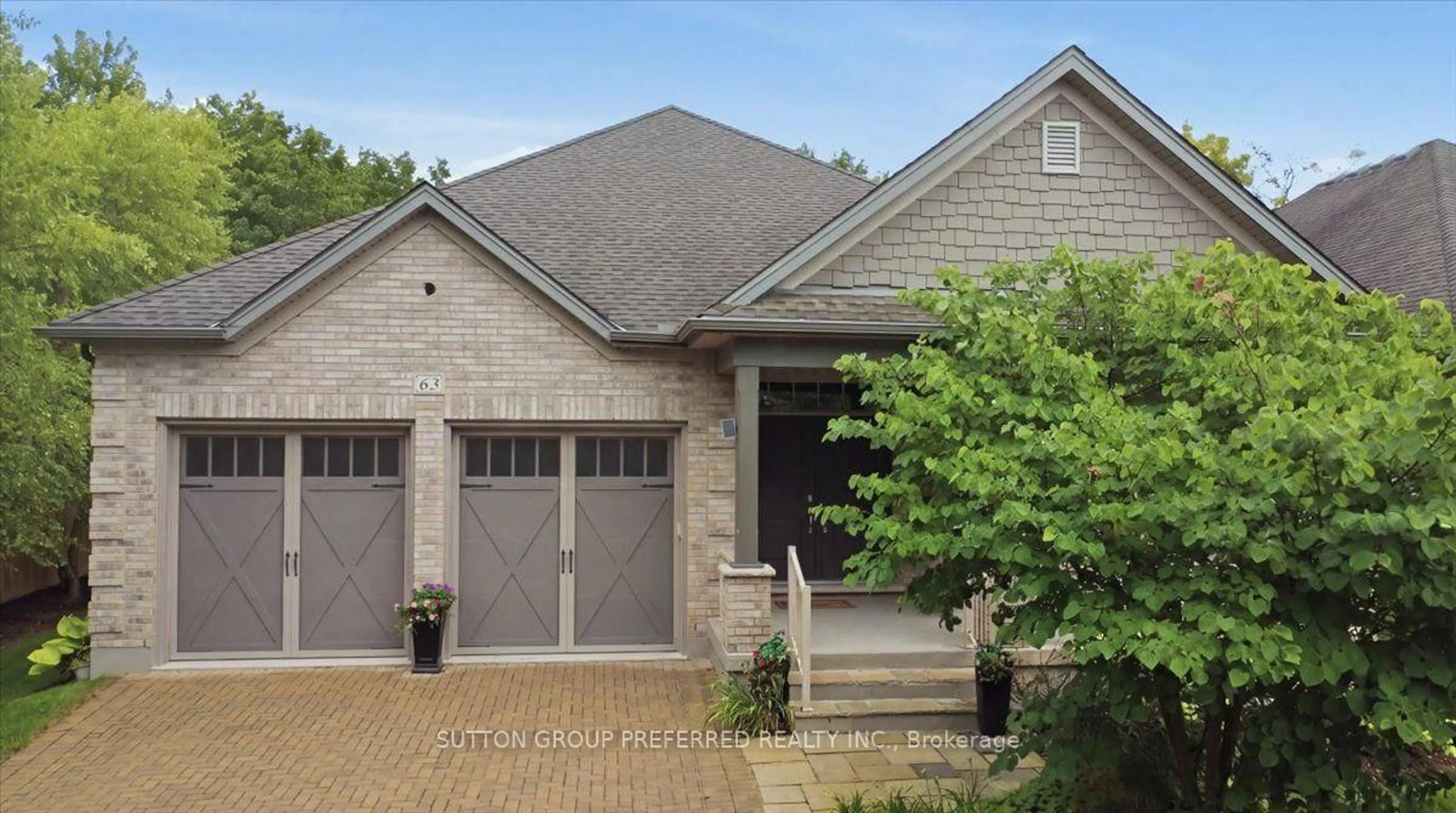 Home with brick exterior material, street for 725 Eagletrace Dr #63, London North Ontario N6G 0J7