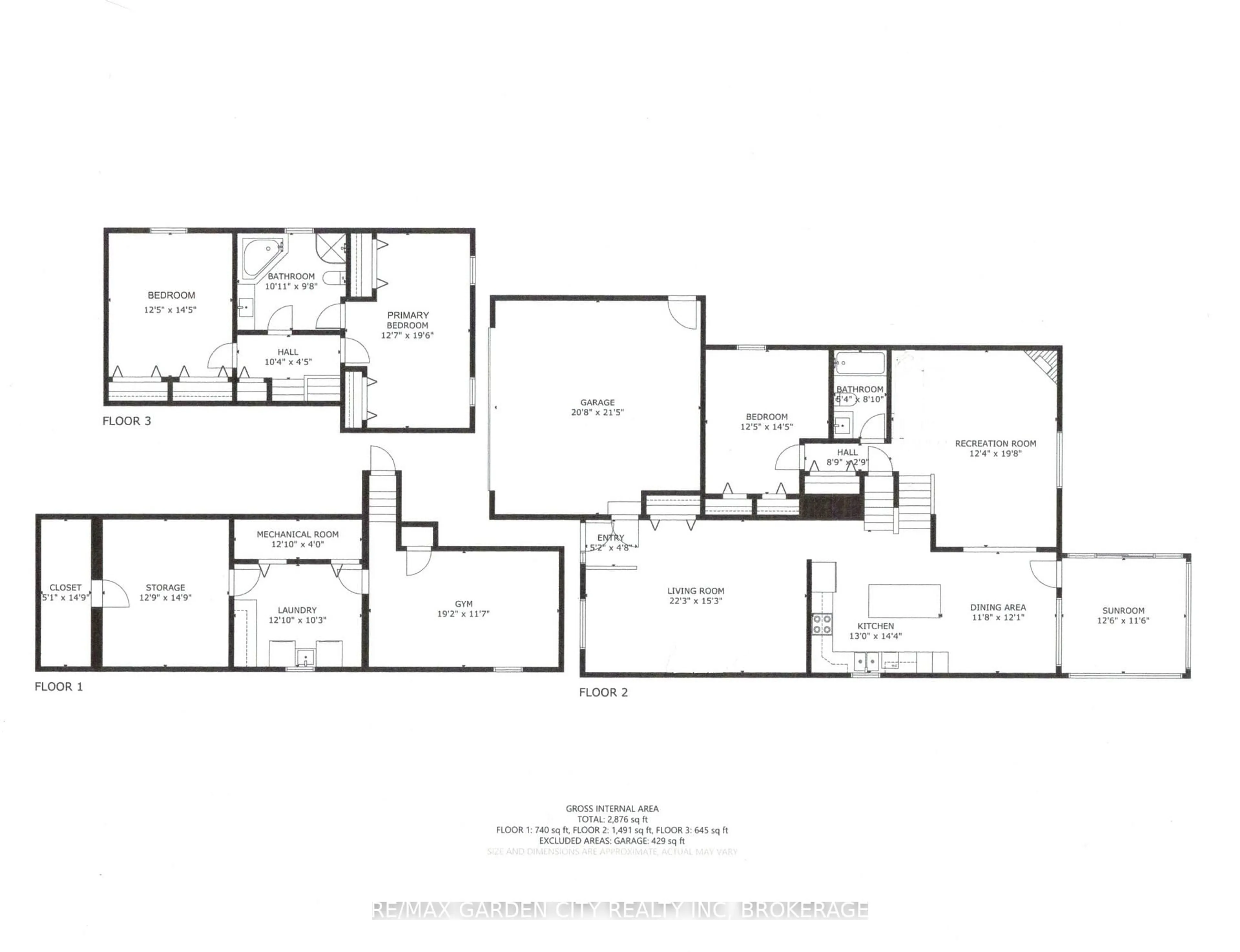 Floor plan for 7059 Parkside Rd, Niagara Falls Ontario L2H 3L6