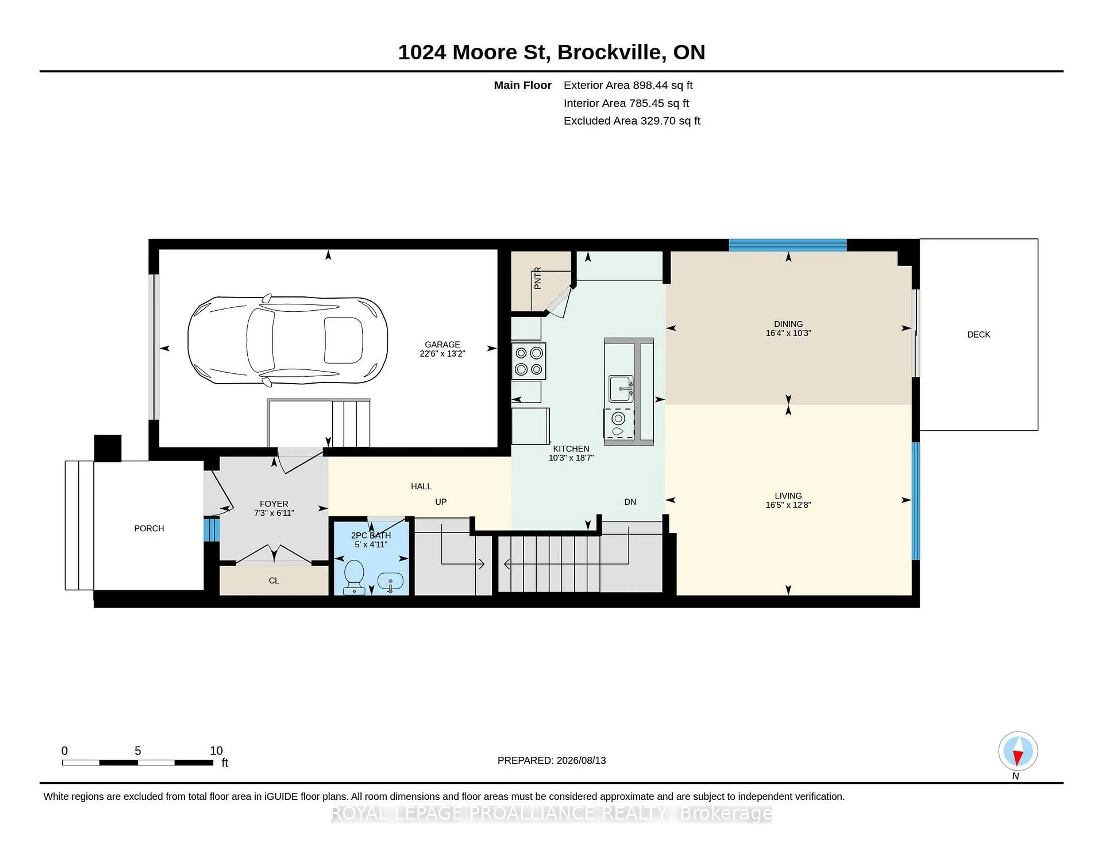 Floor plan for 1024 Moore St, Brockville Ontario K6V 0H2