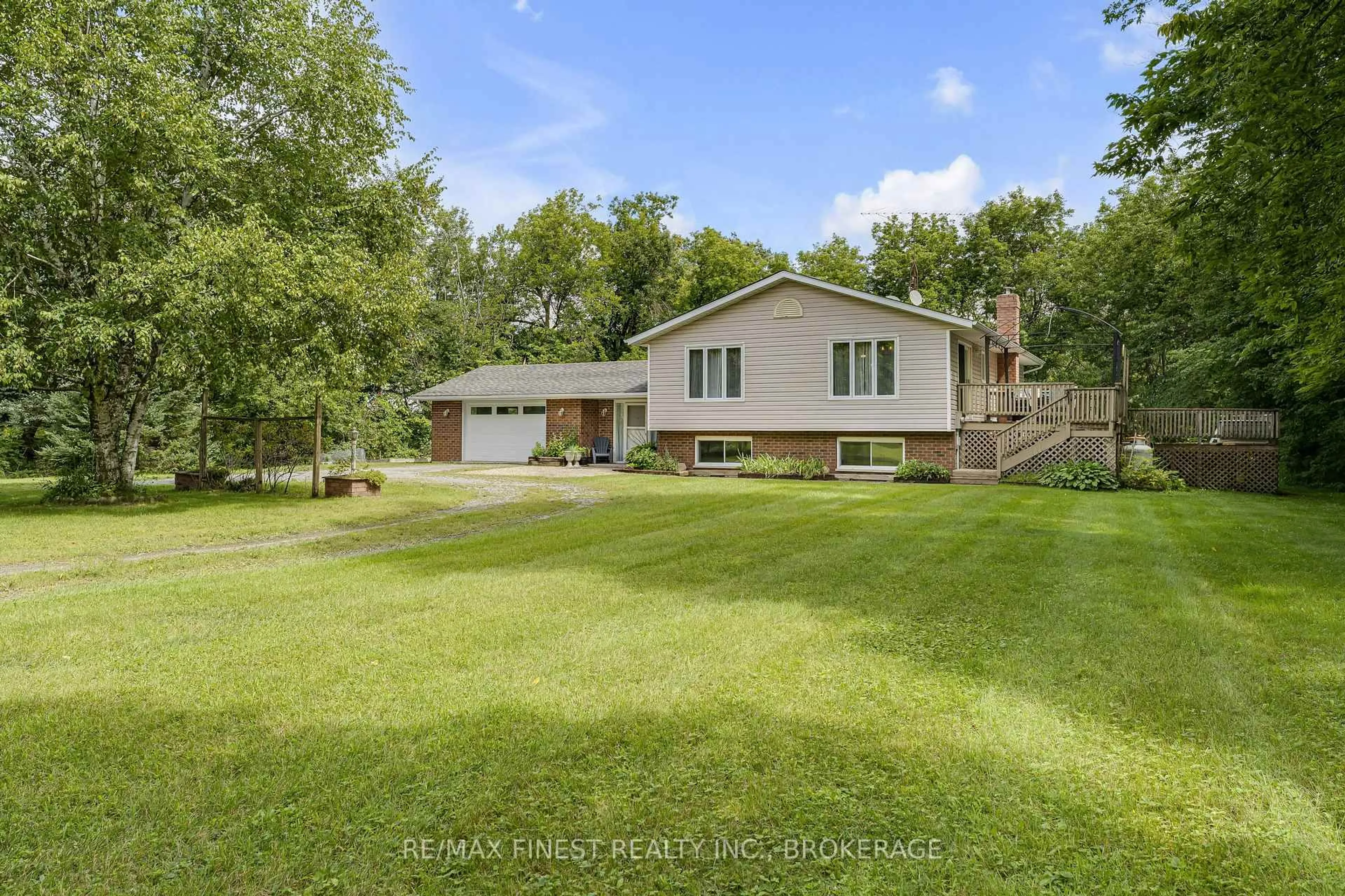 A pic from outside/outdoor area/front of a property/back of a property/a pic from drone, water/lake/river/ocean view for 318 French Settlement Rd, Tweed Ontario K0K 3J0