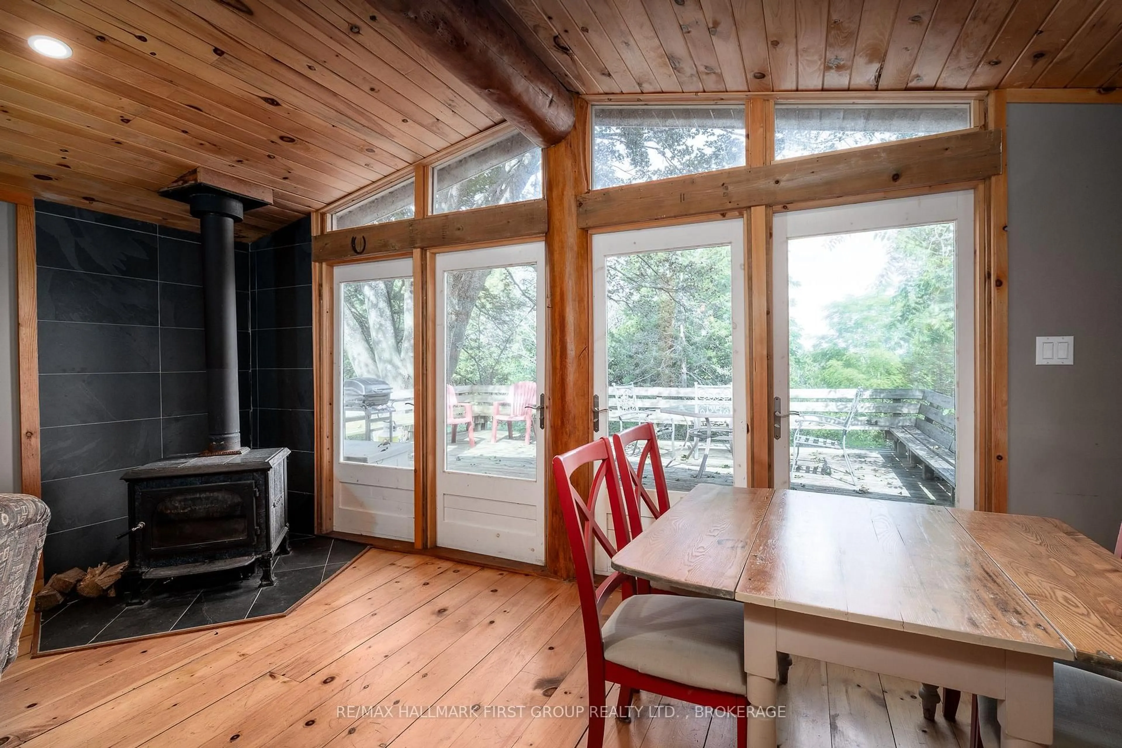 Dining room, wood/laminate floor for 19 Pc Lane, Prince Edward County Ontario K0K 2T0