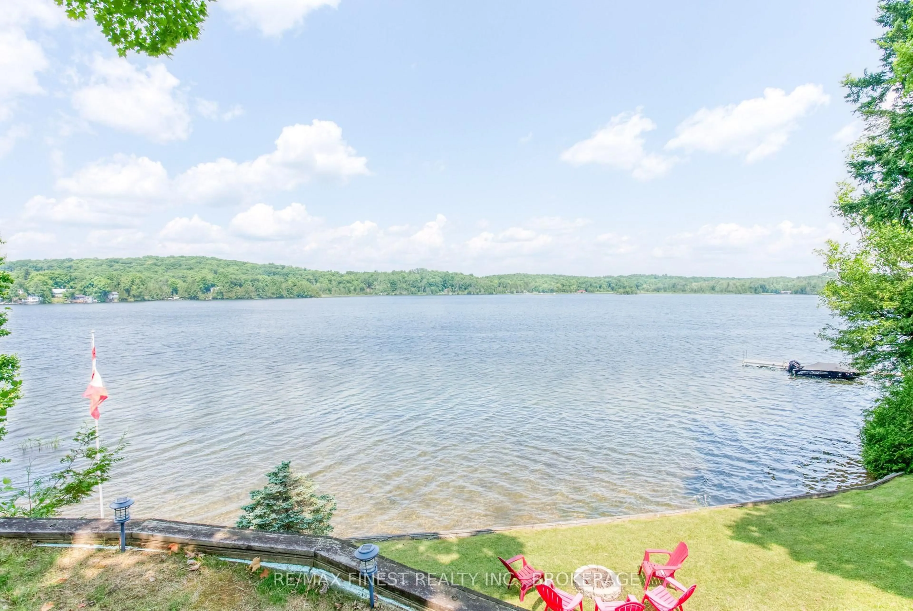 Patio, water/lake/river/ocean view for 1182B Johnston Lane, Arden Ontario K0H 1B0