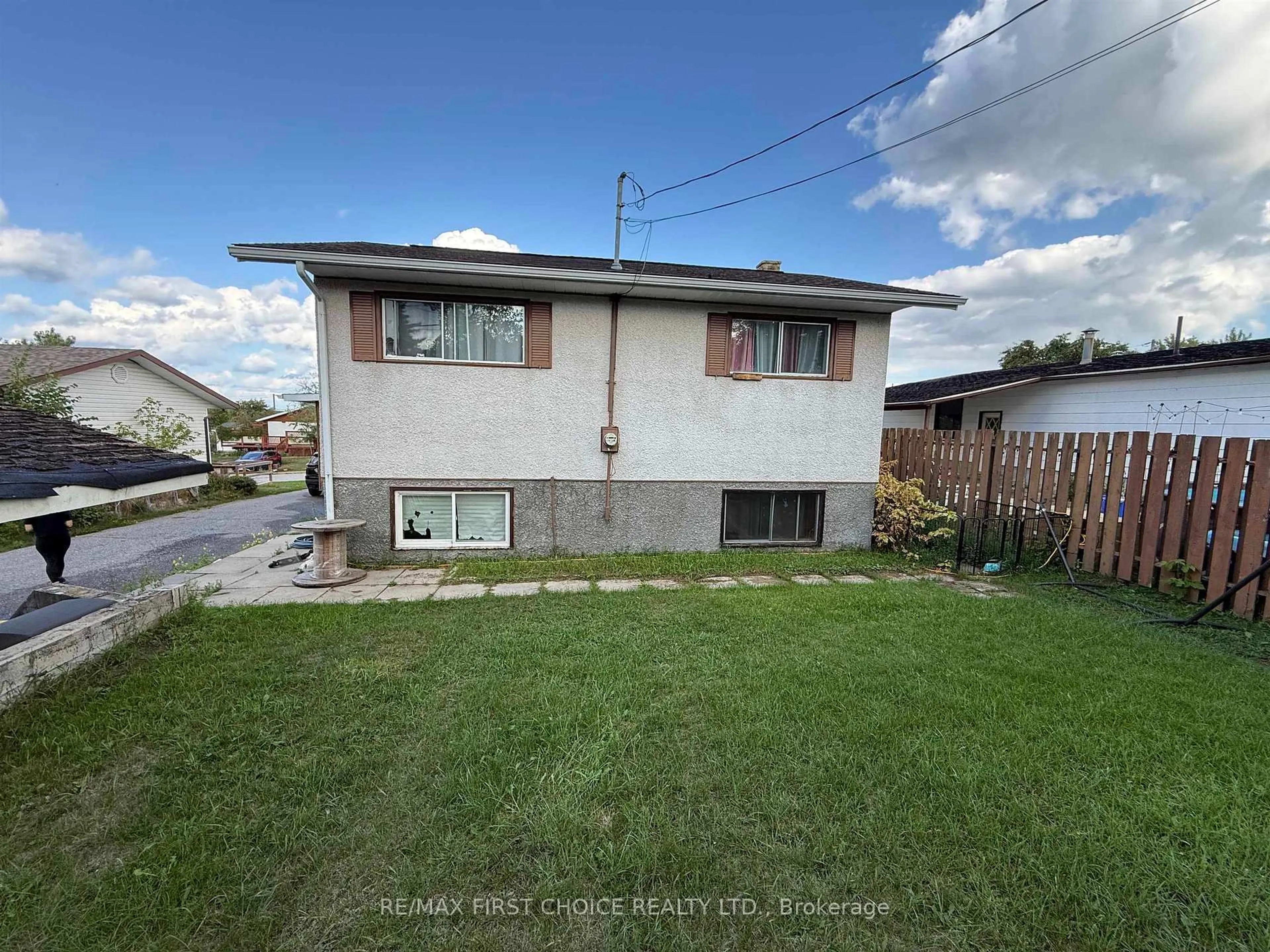 A pic from outside/outdoor area/front of a property/back of a property/a pic from drone, street for 24 Elvis Ave, Dryden Ontario P8N 3A3