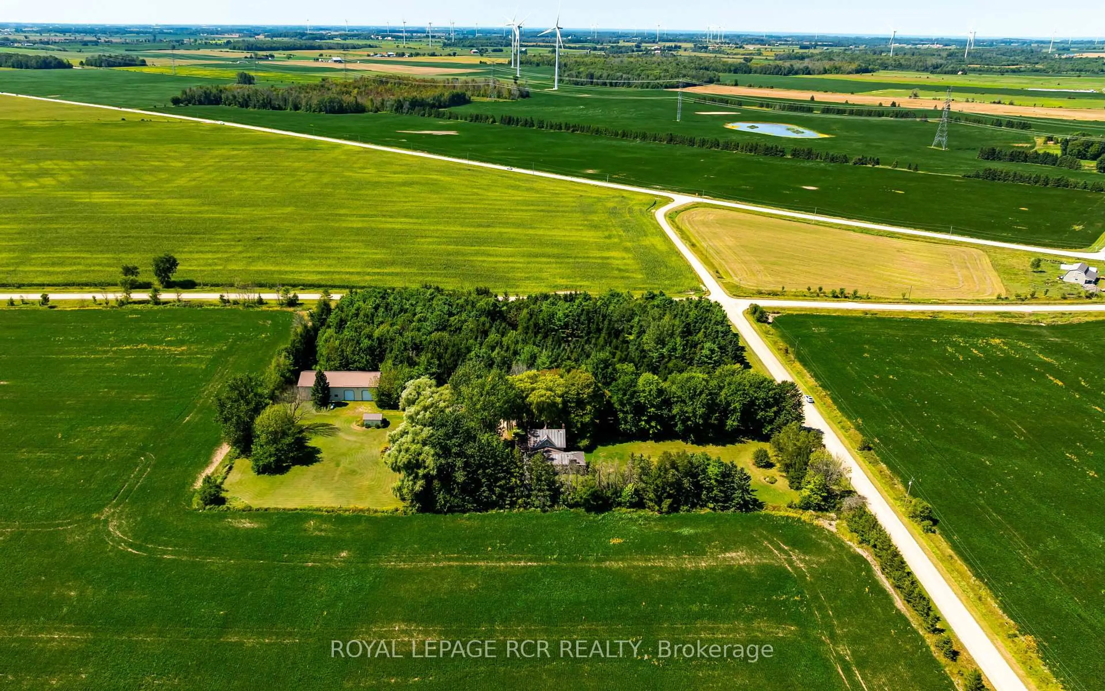 A pic from outside/outdoor area/front of a property/back of a property/a pic from drone, water/lake/river/ocean view for 1319 10 Concession, Brockton Ontario N0G 1W0