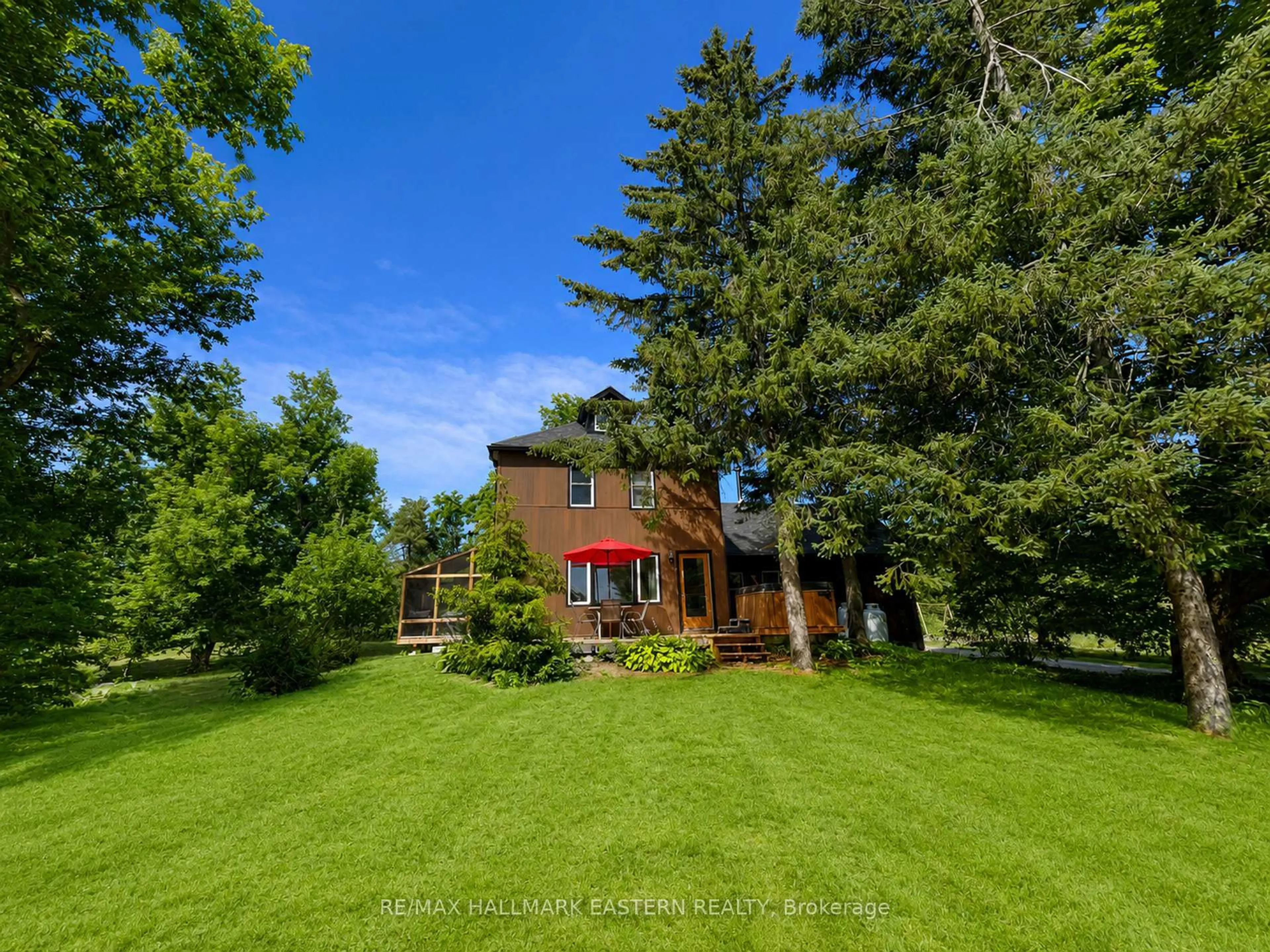 A pic from outside/outdoor area/front of a property/back of a property/a pic from drone, unknown for 2279 Pigeon Lake Rd, Kawartha Lakes Ontario K0M 1A0