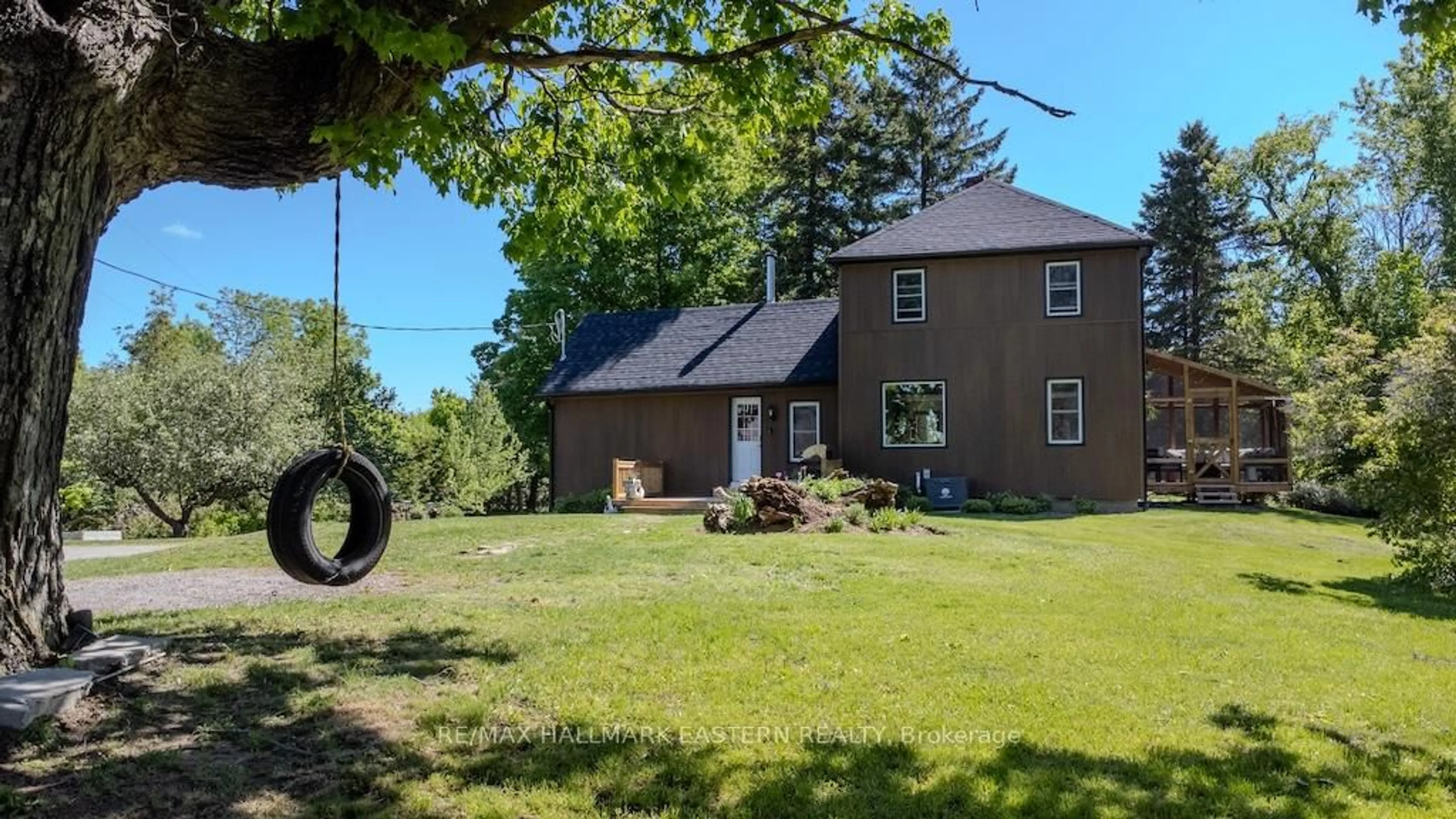 A pic from outside/outdoor area/front of a property/back of a property/a pic from drone, street for 2279 Pigeon Lake Rd, Kawartha Lakes Ontario K0M 1A0