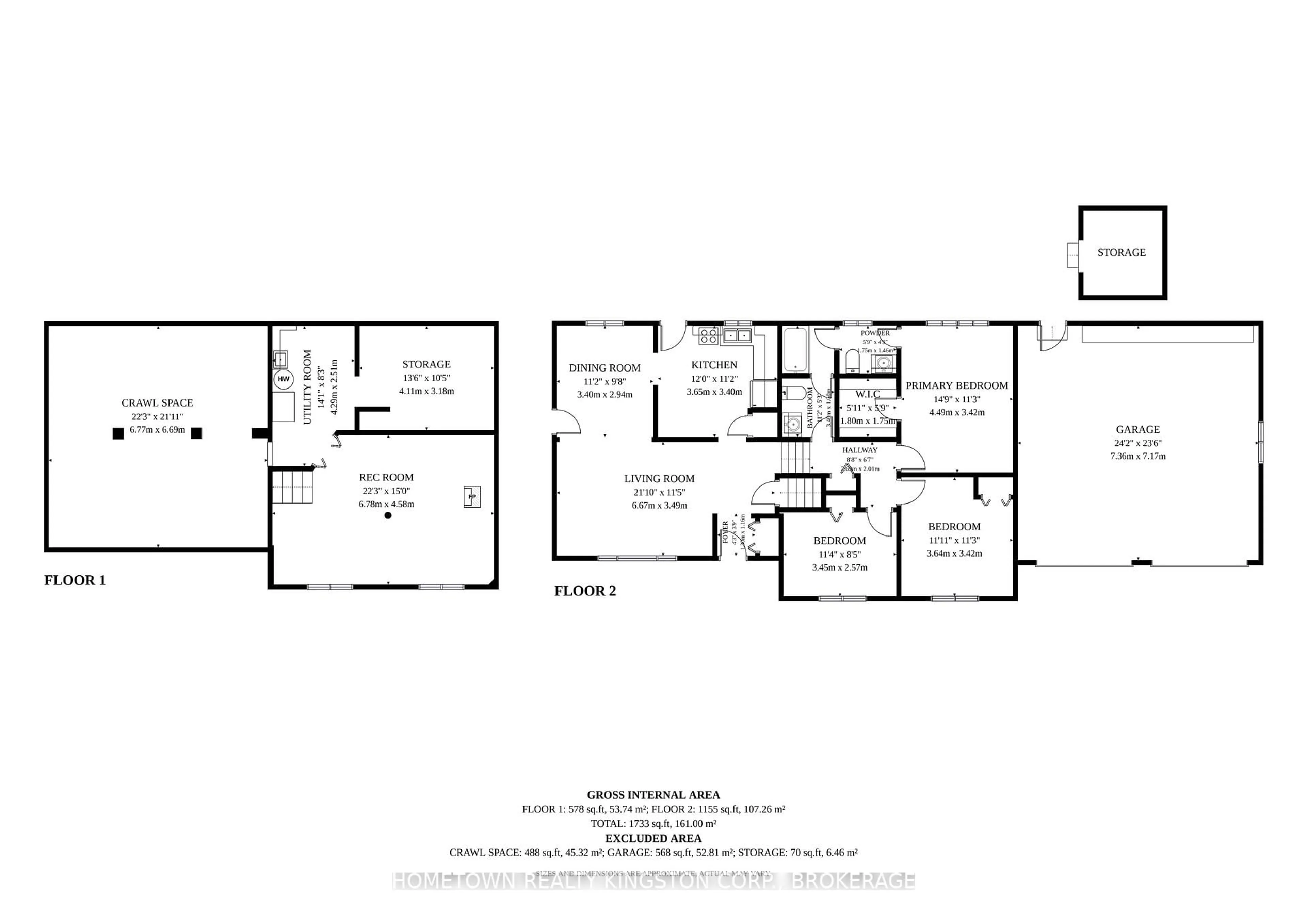 Floor plan for 1024 South Shore Rd, Napanee Ontario K7R 3K7