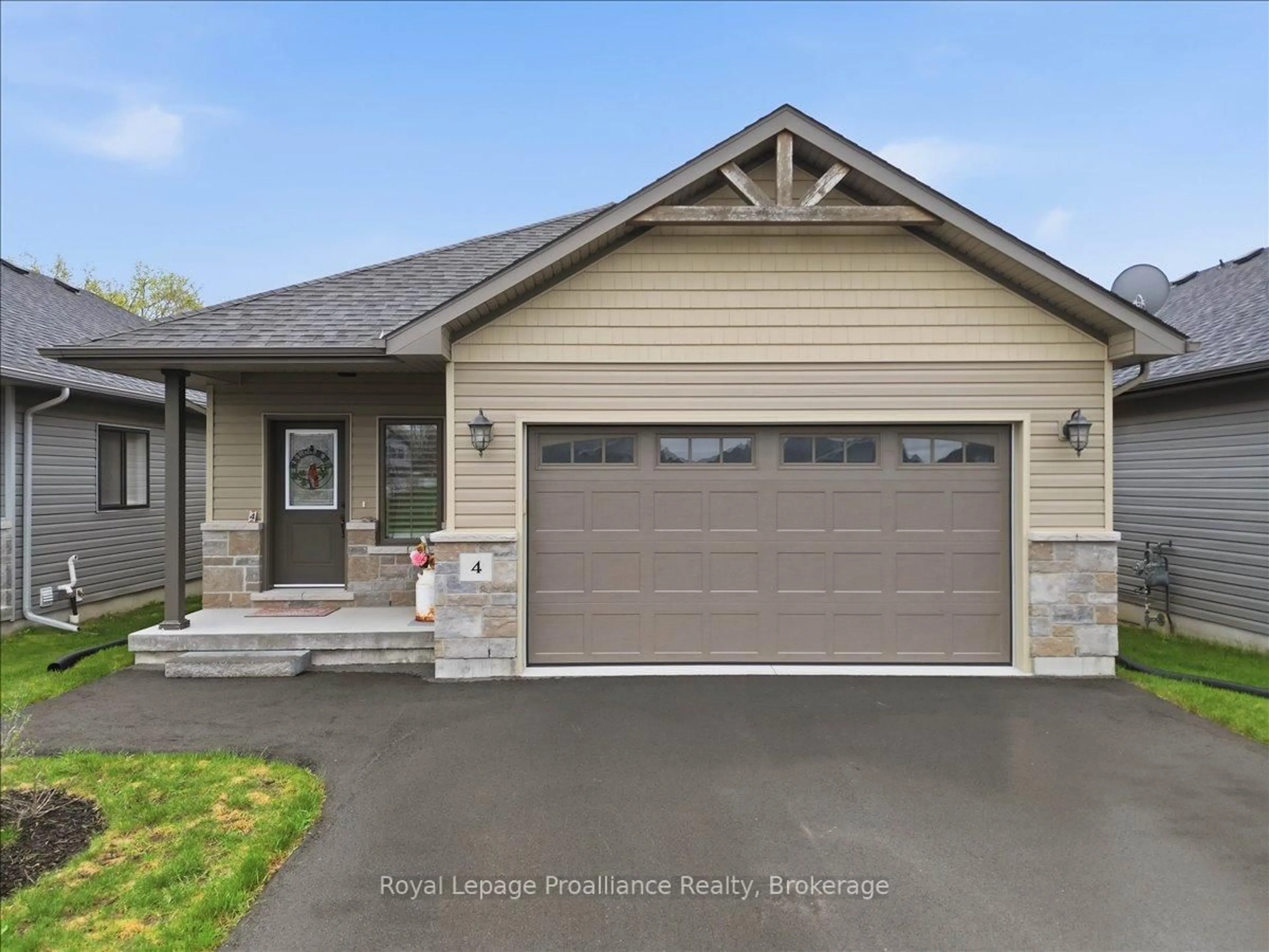 Home with vinyl exterior material, street for 4 Barley Tr, Stirling Ontario K0K 3E0
