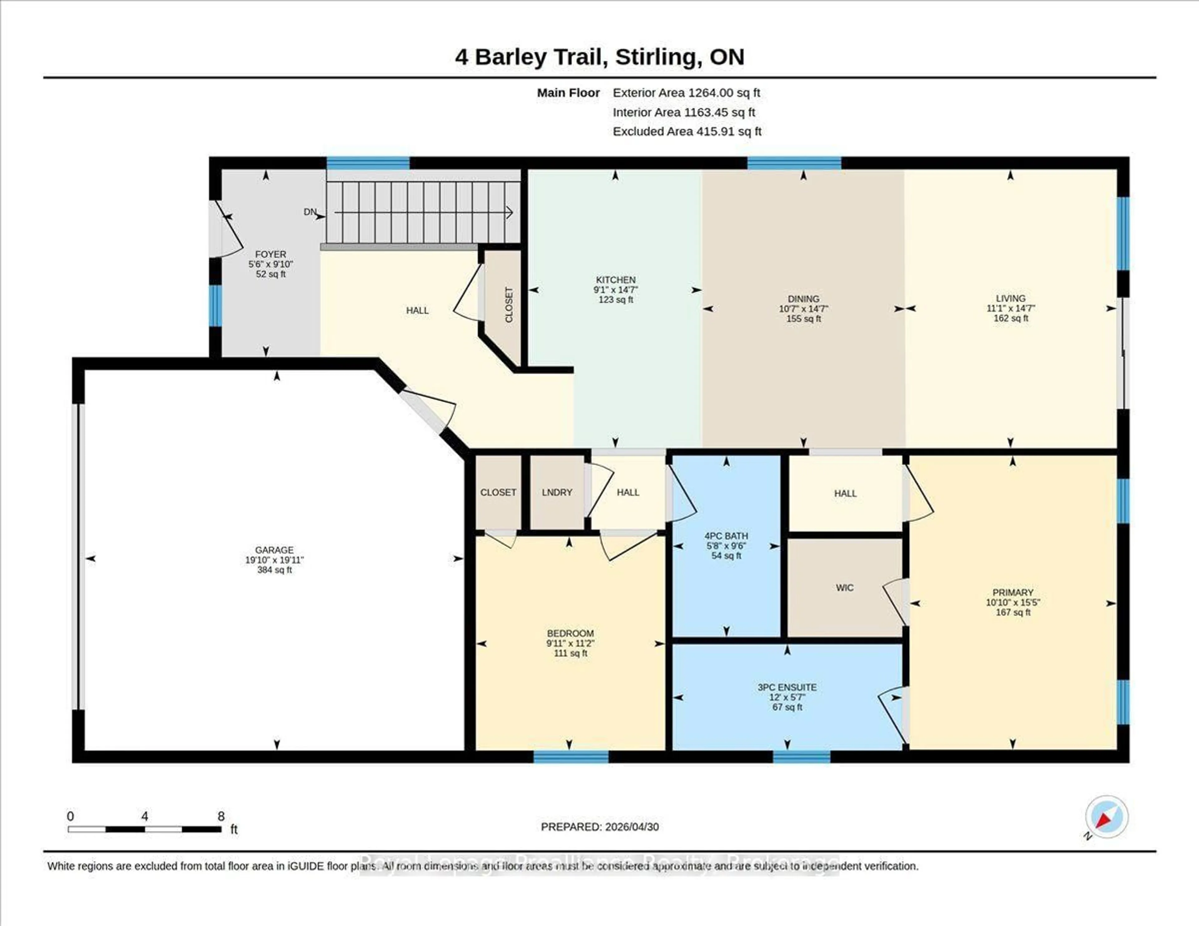 Floor plan for 4 Barley Tr, Stirling Ontario K0K 3E0