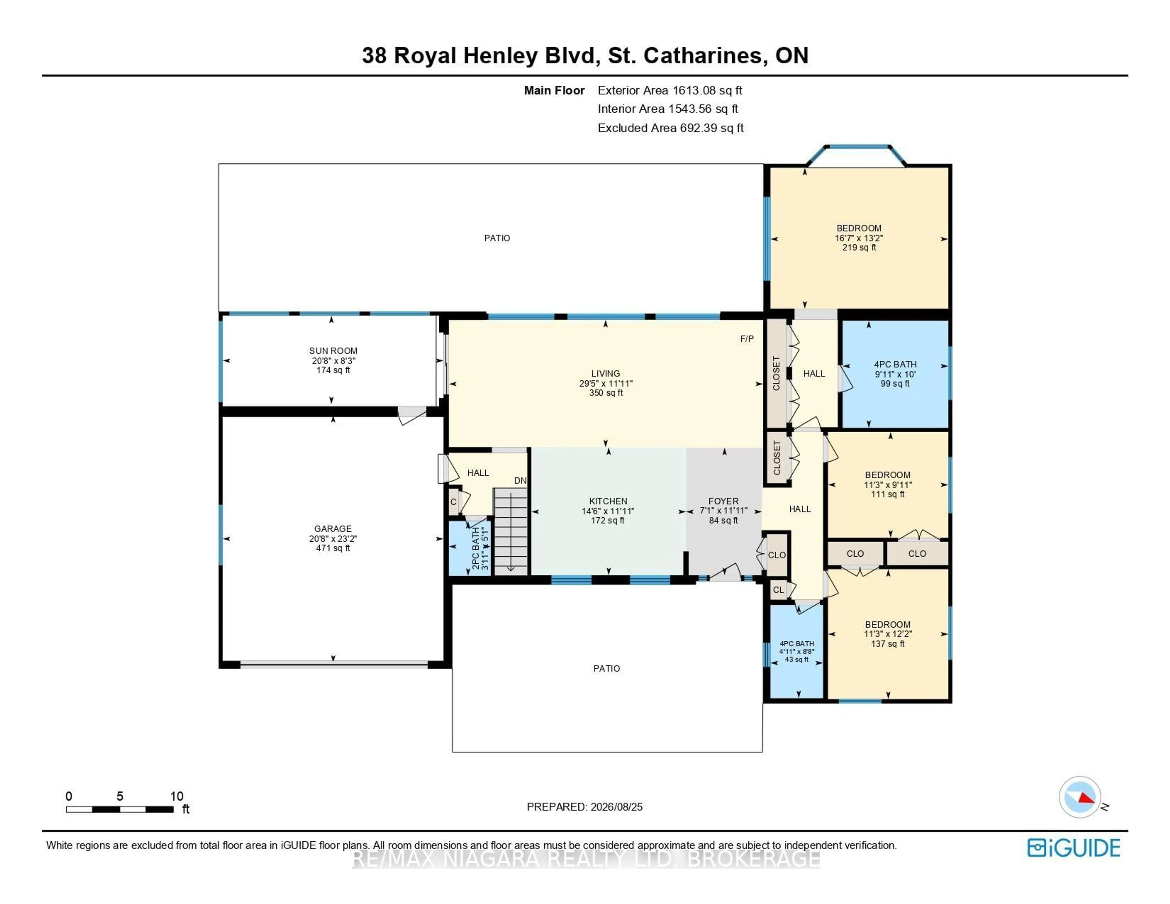 Floor plan for 38 Royal Henley Blvd, St. Catharines Ontario L2N 4S1