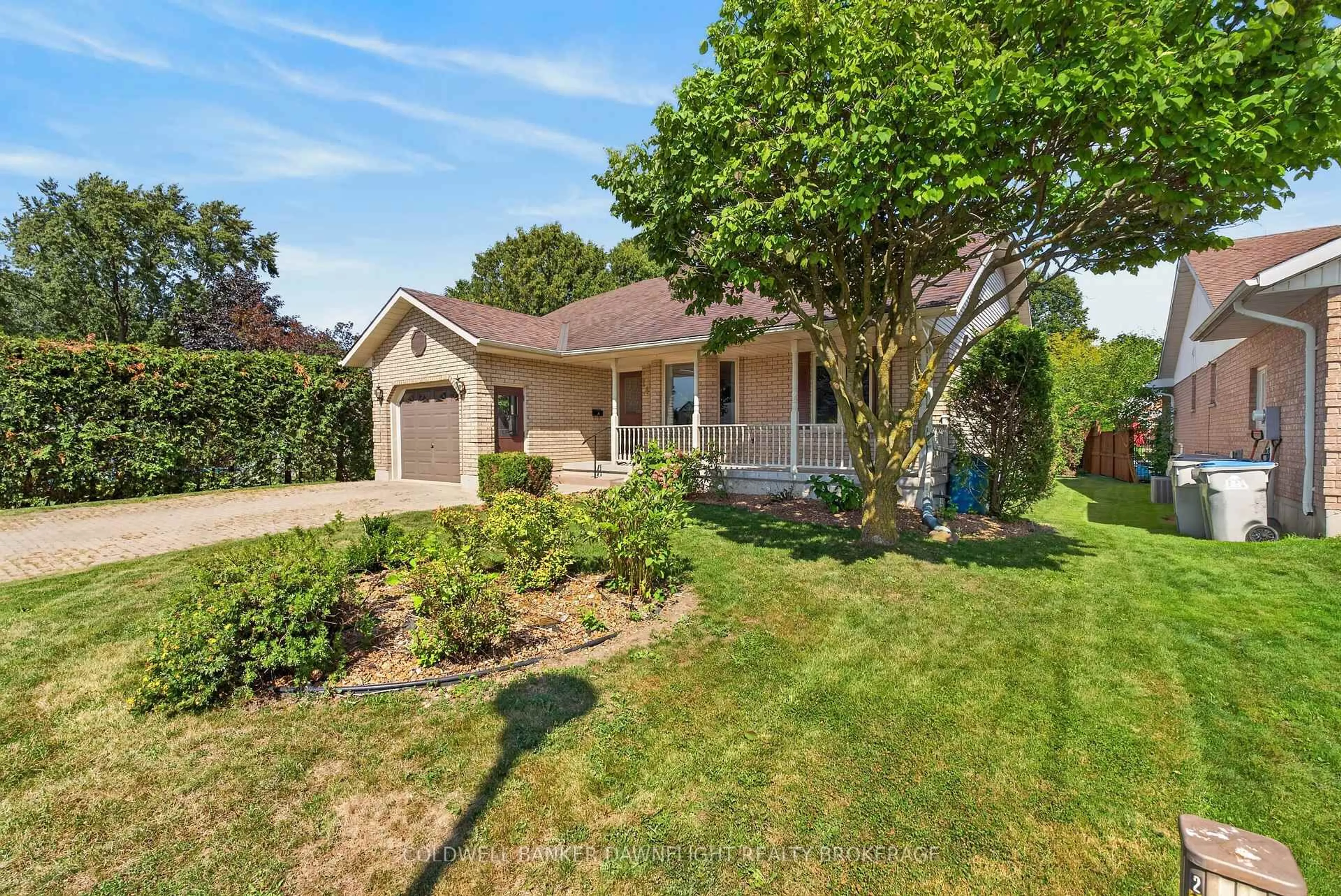 A pic from outside/outdoor area/front of a property/back of a property/a pic from drone, street for 14 Gregus Crt, South Huron Ontario N0M 1S2
